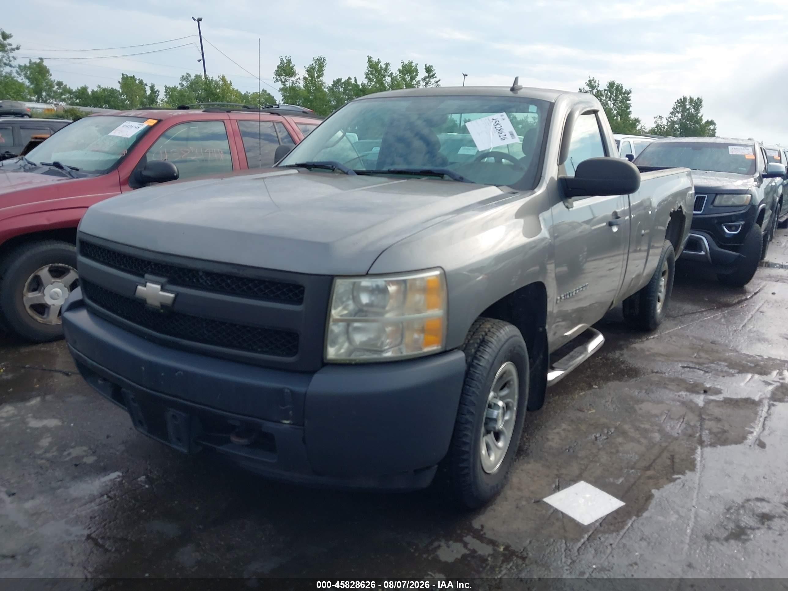 2008 Chevrolet Silverado 1500 Work Truck Серый vin: 1GCEK14X48Z236638