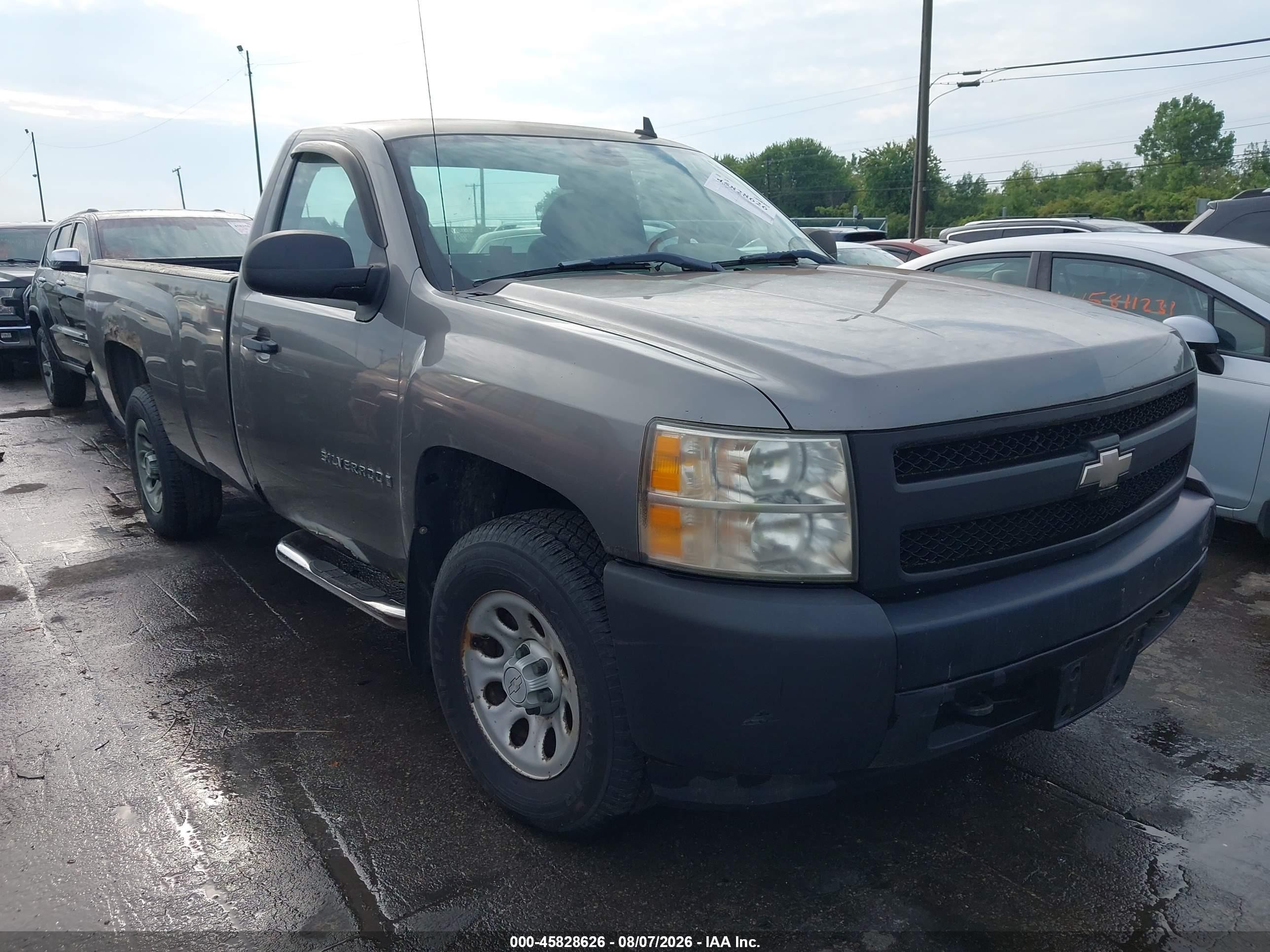 2008 Chevrolet Silverado 1500 Work Truck Серый vin: 1GCEK14X48Z236638