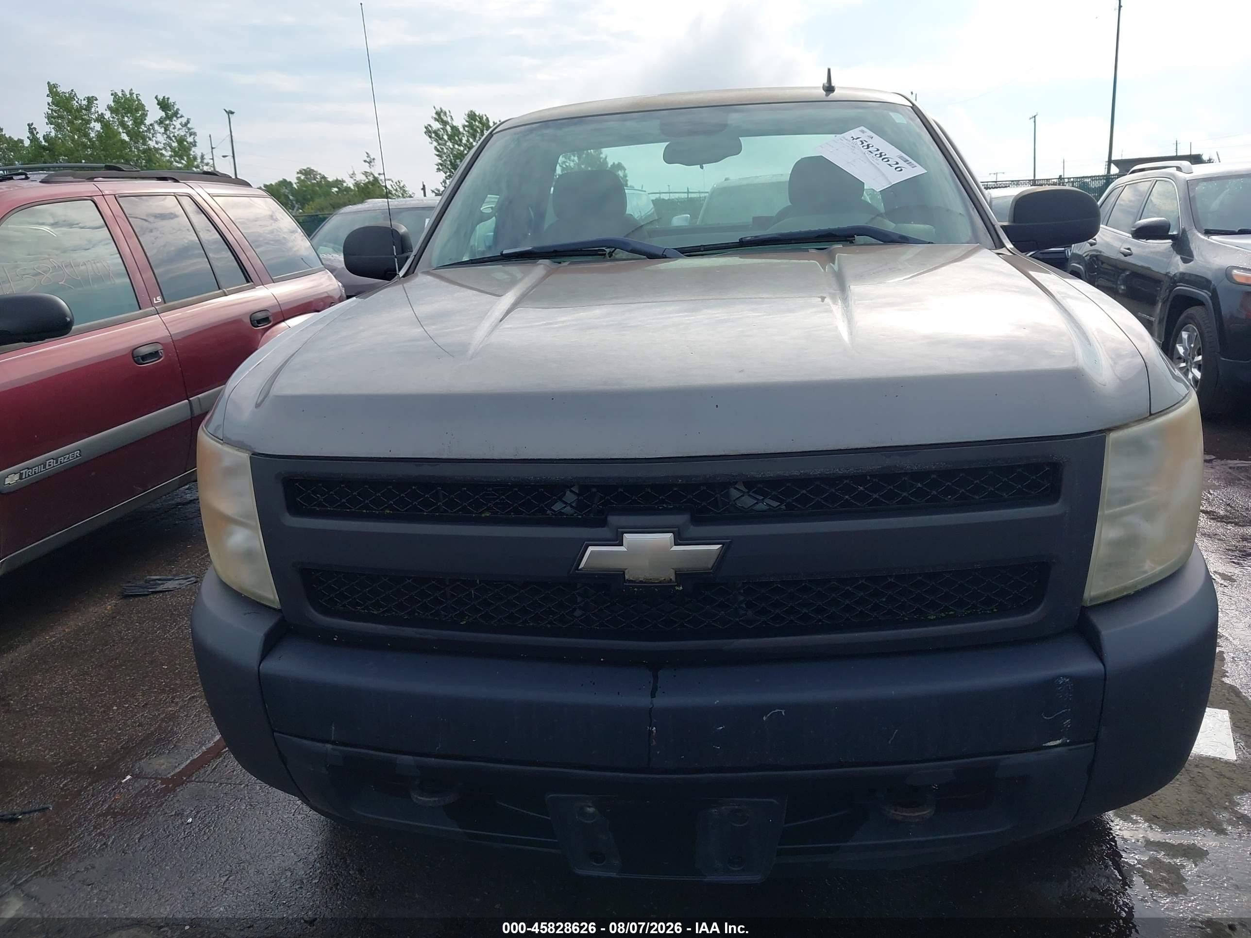 2008 Chevrolet Silverado 1500 Work Truck Серый vin: 1GCEK14X48Z236638