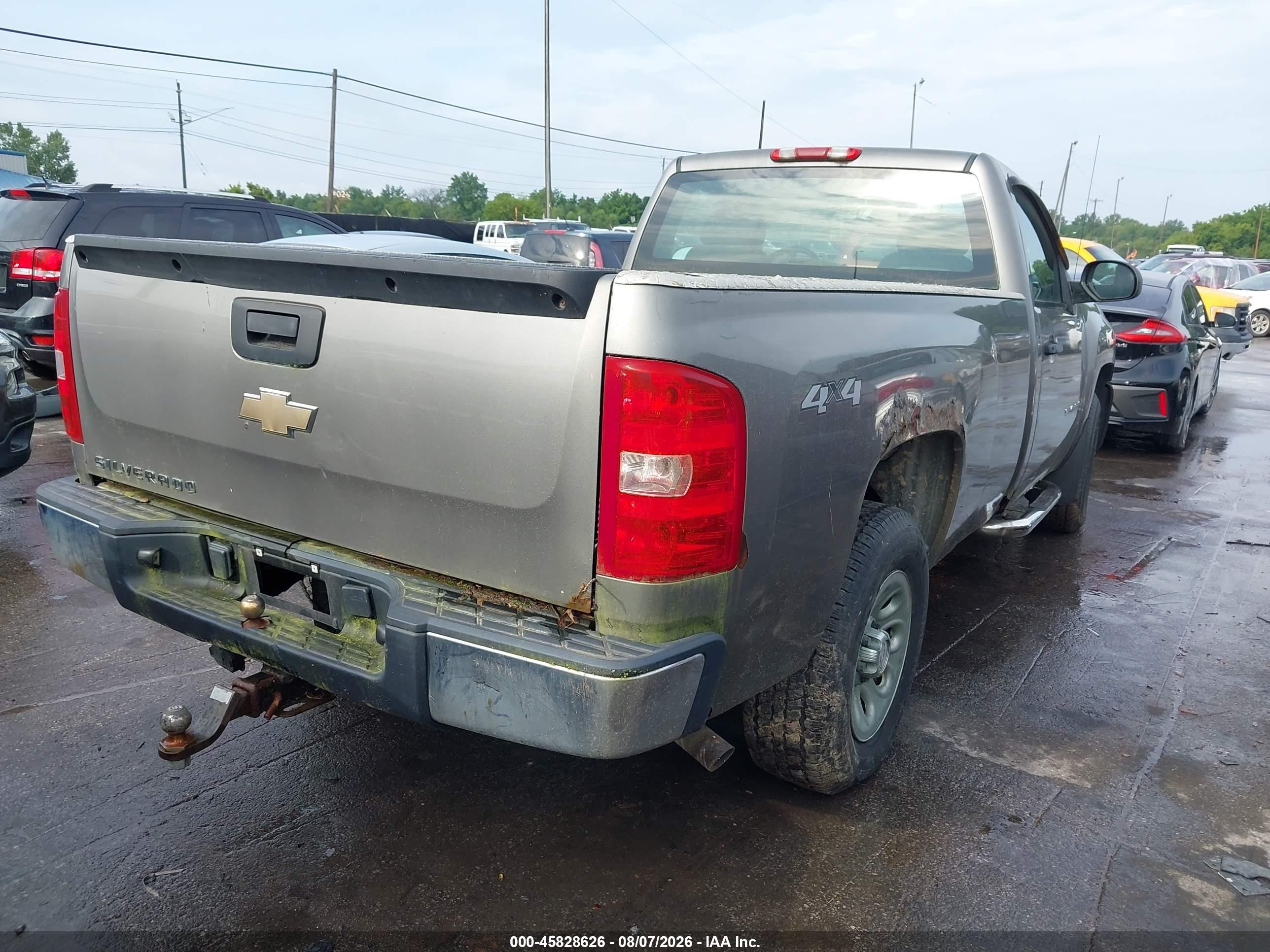 2008 Chevrolet Silverado 1500 Work Truck Серый vin: 1GCEK14X48Z236638