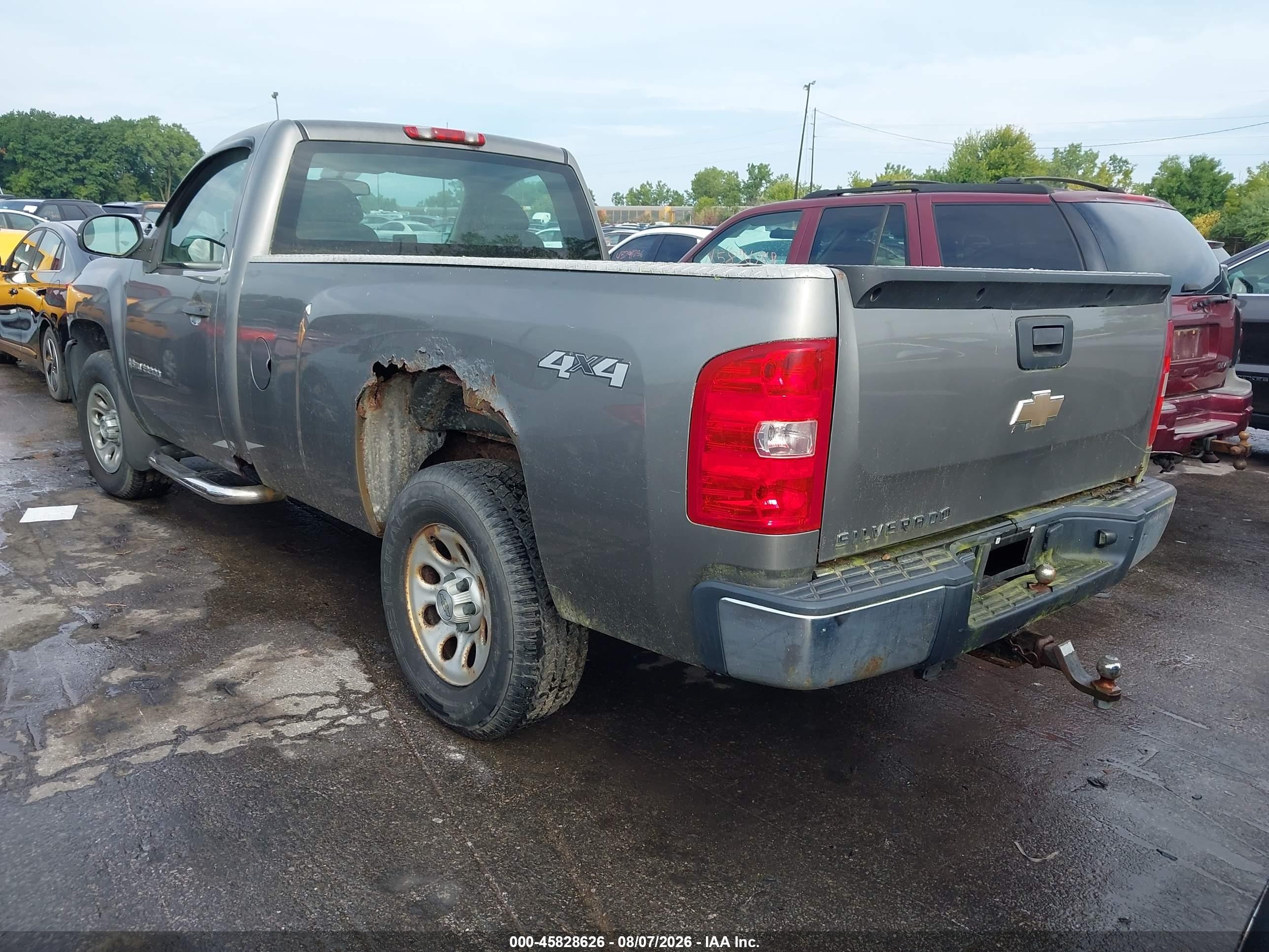 2008 Chevrolet Silverado 1500 Work Truck Серый vin: 1GCEK14X48Z236638