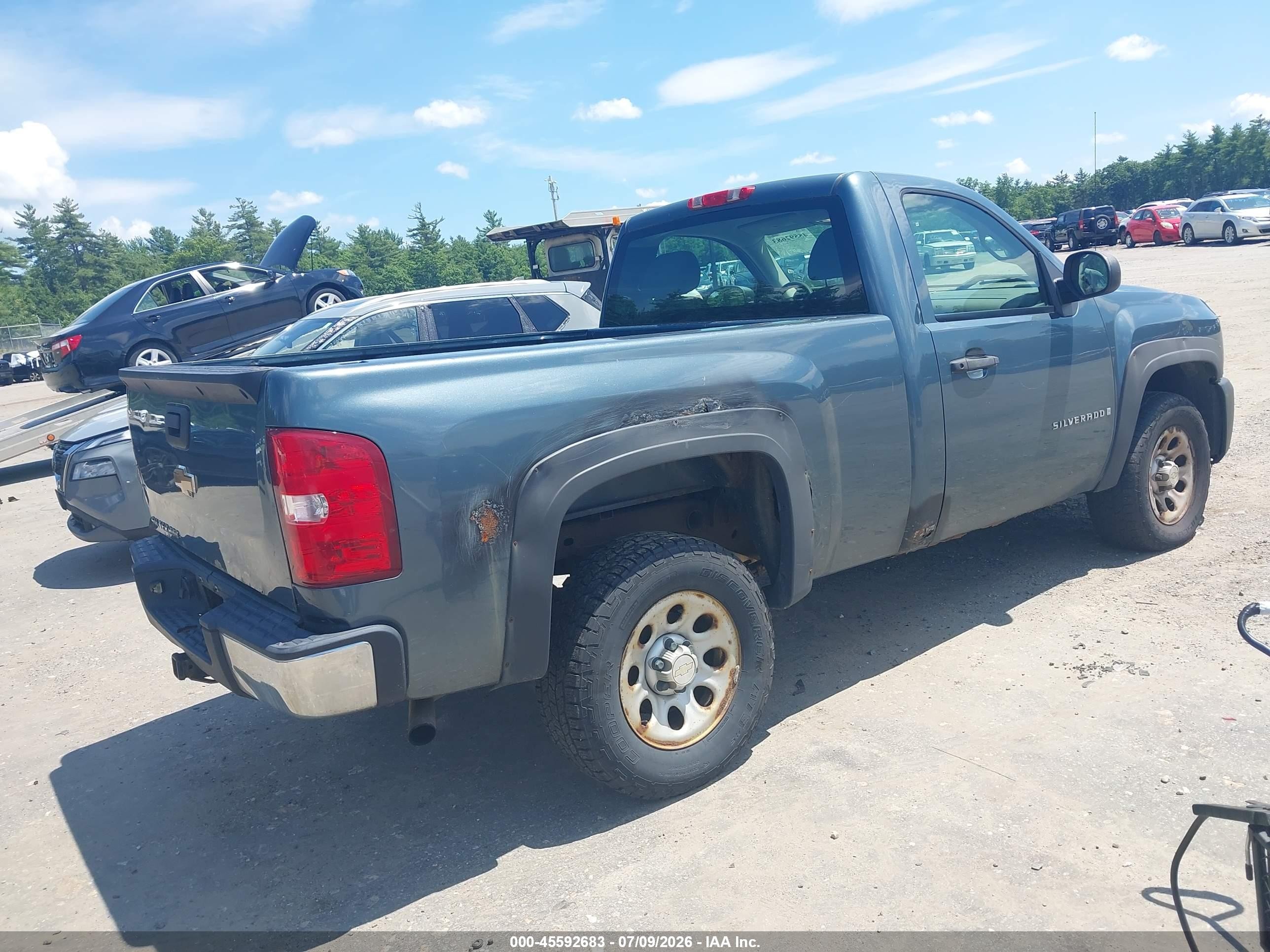 2007 Chevrolet Silverado 1500 Work Truck Синий vin: 1GCEK14X57Z640840
