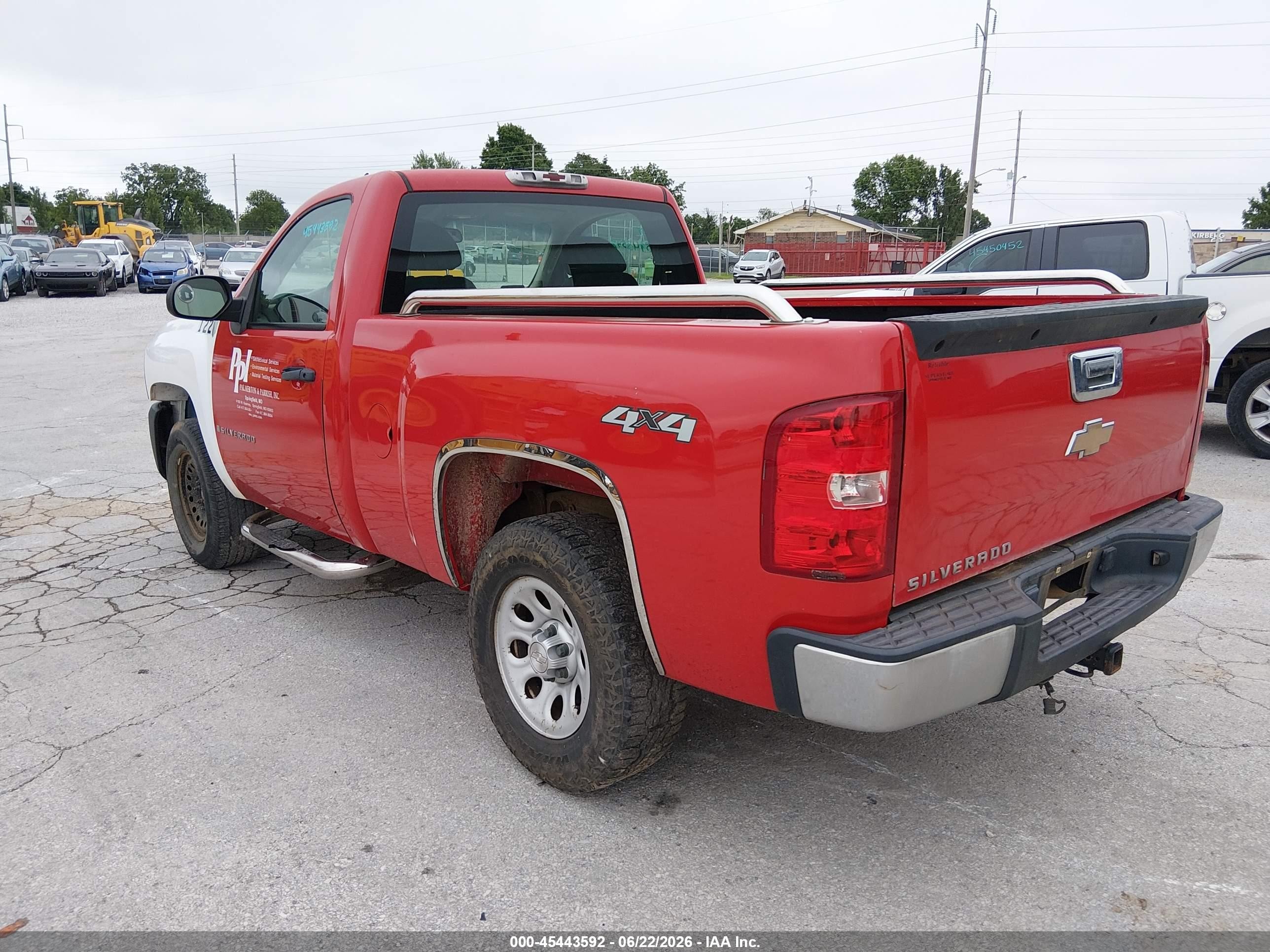 2008 Chevrolet Silverado 1500 Work Truck Red vin: 1GCEK14X88Z325404