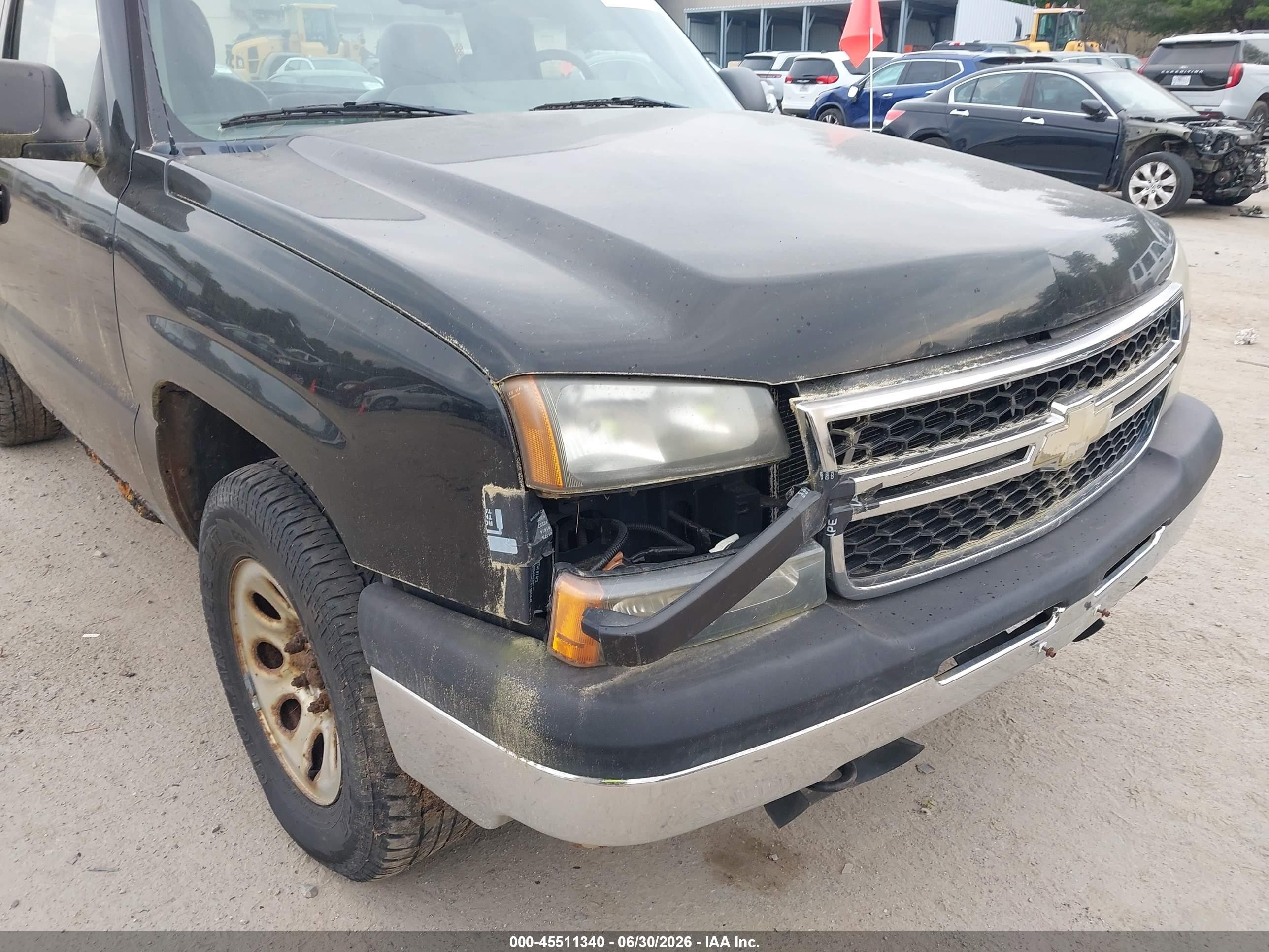 2007 Chevrolet Silverado 1500 Classic Work Truck Black vin: 1GCEK14X97Z141006