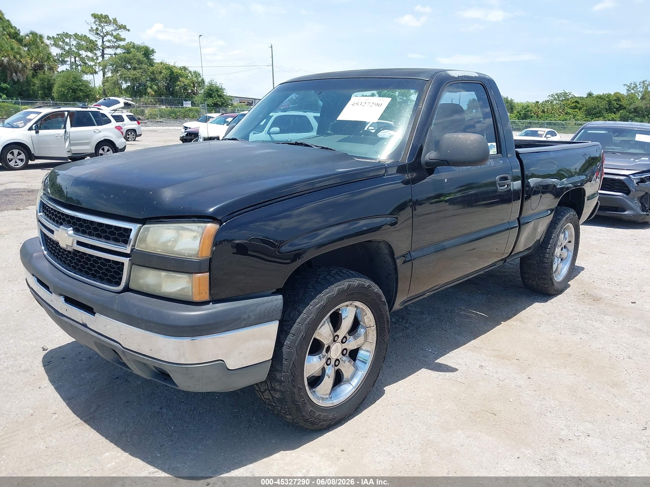 2007 Chevrolet Silverado 1500 Classic Work Truck Black vin: 1GCEK14X97Z196457