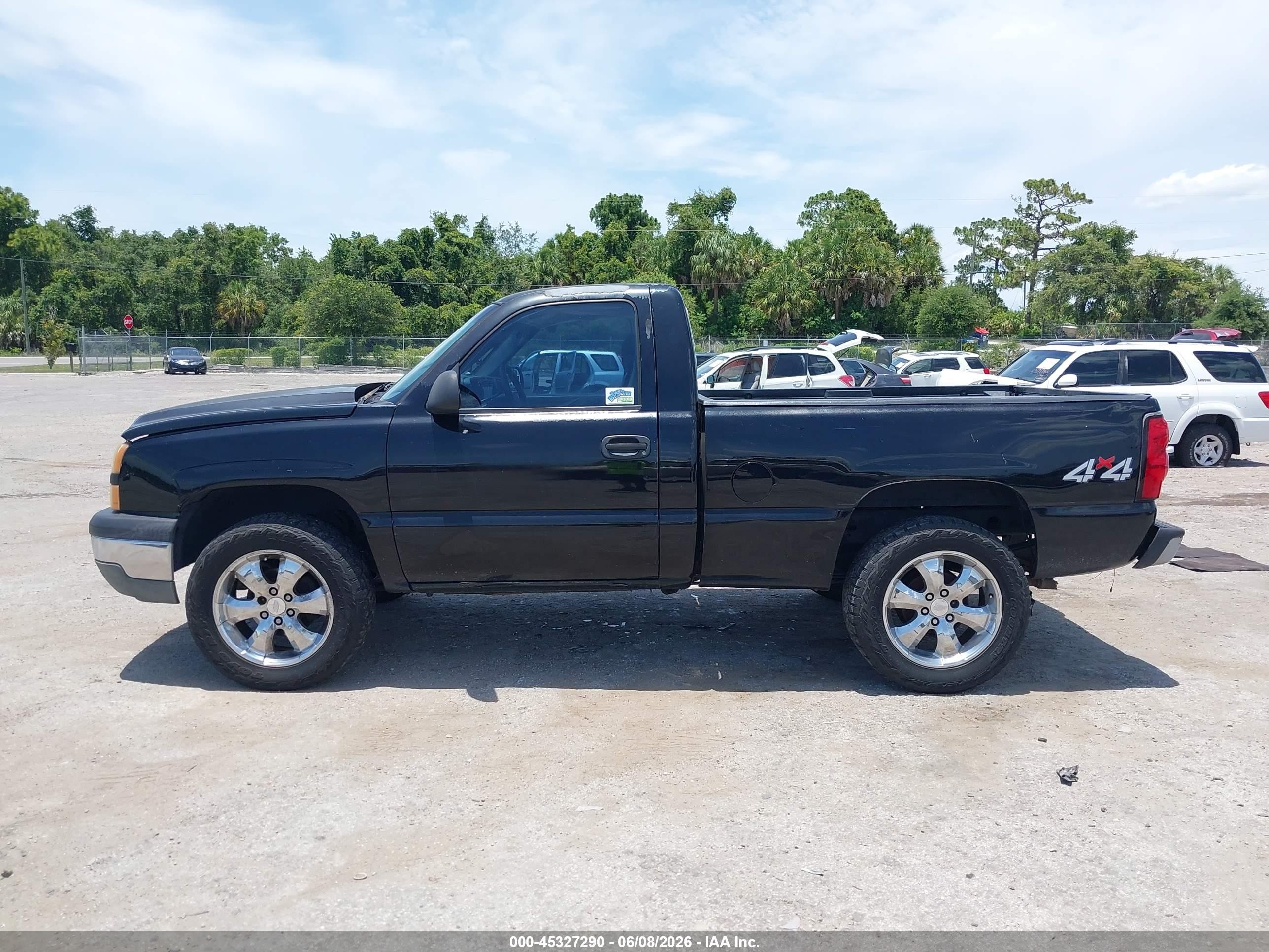 2007 Chevrolet Silverado 1500 Classic Work Truck Black vin: 1GCEK14X97Z196457