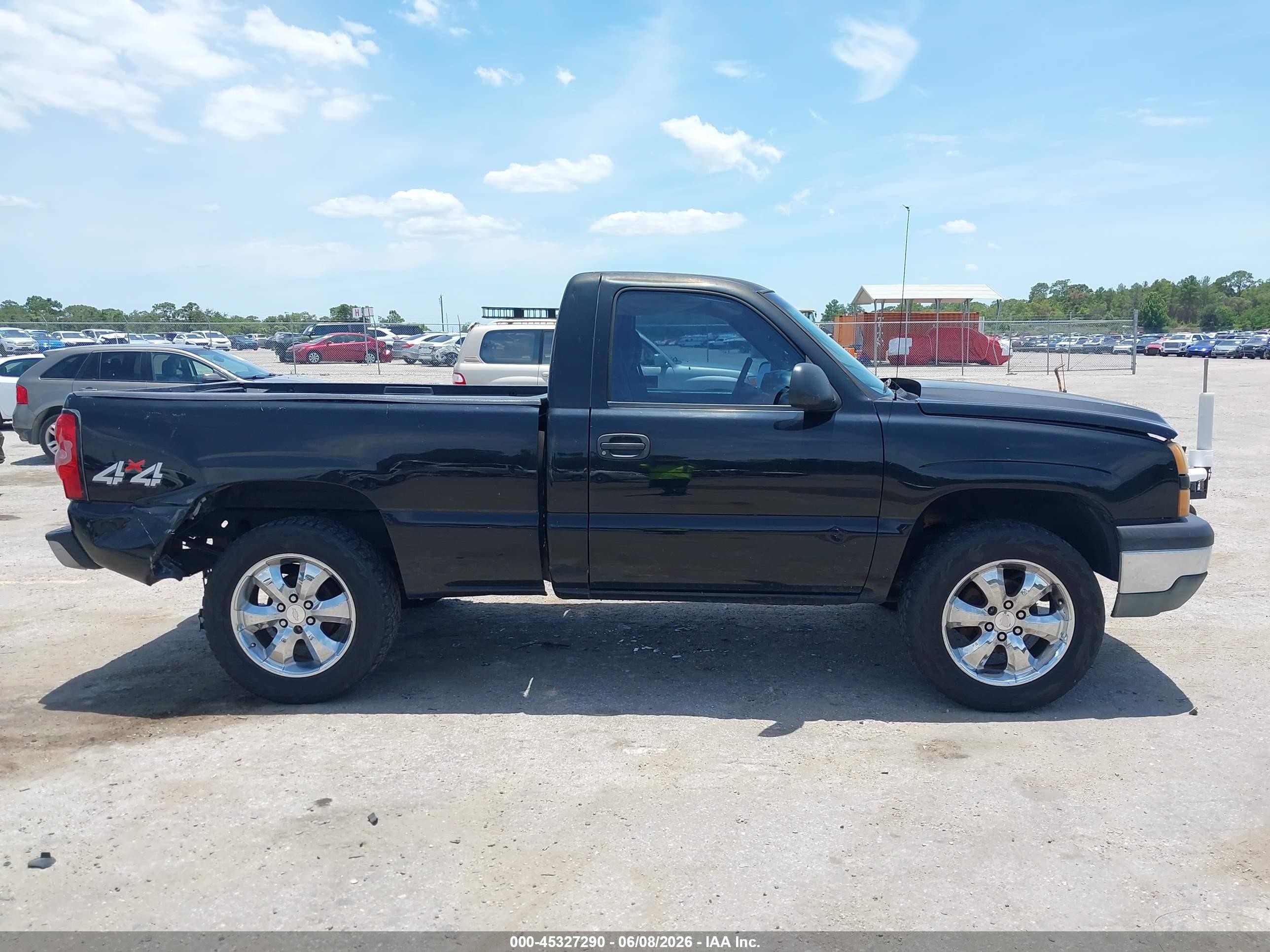 2007 Chevrolet Silverado 1500 Classic Work Truck Black vin: 1GCEK14X97Z196457