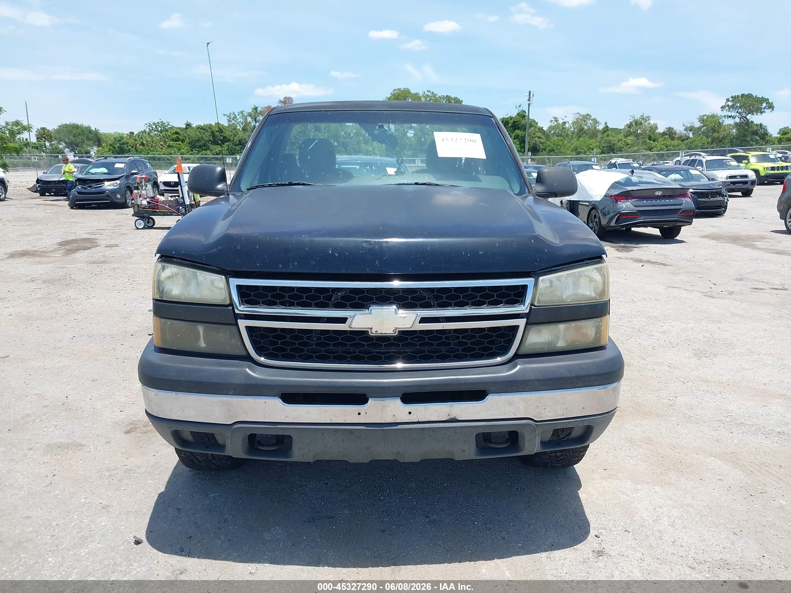 2007 Chevrolet Silverado 1500 Classic Work Truck Black vin: 1GCEK14X97Z196457