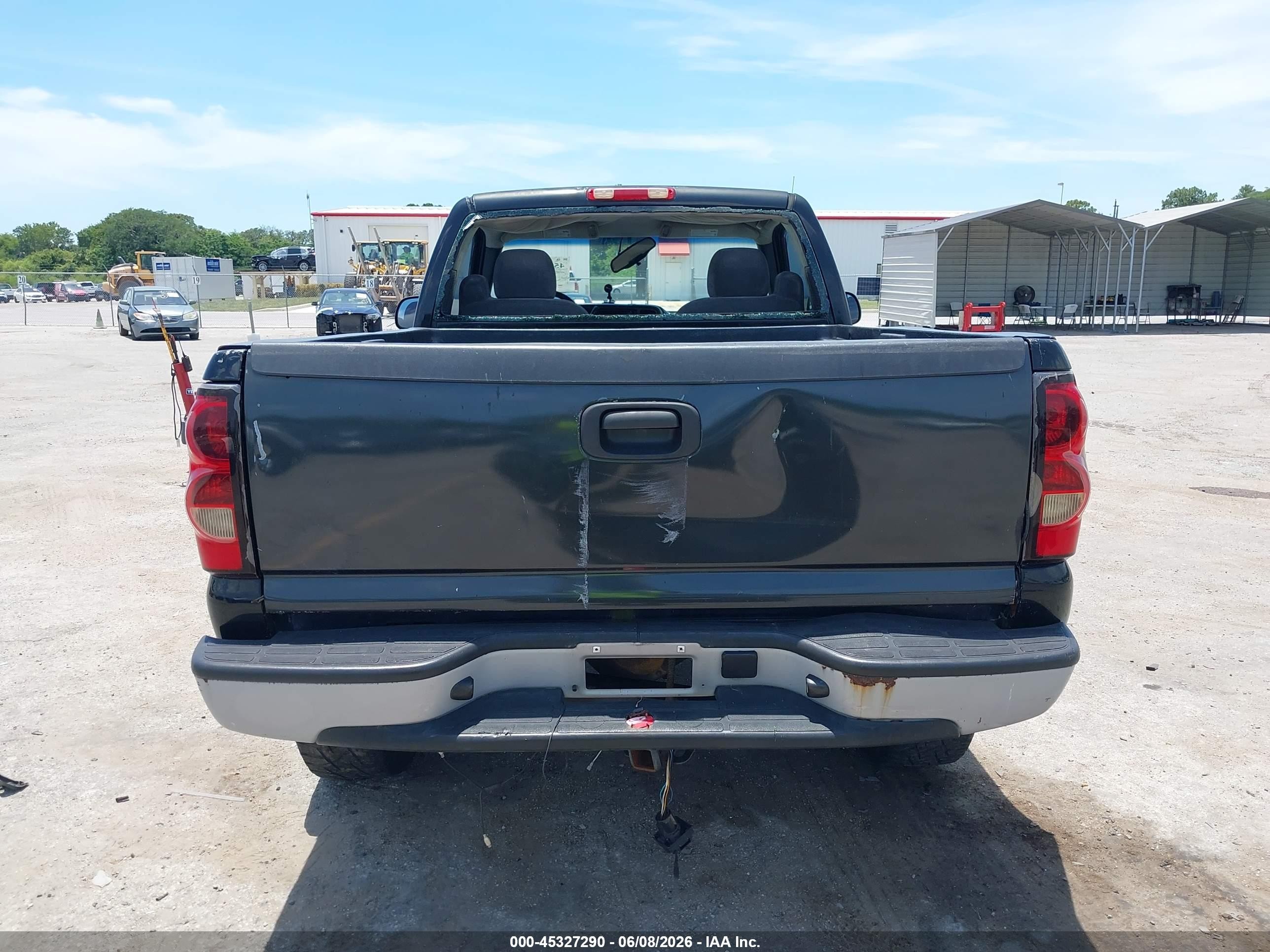2007 Chevrolet Silverado 1500 Classic Work Truck Black vin: 1GCEK14X97Z196457