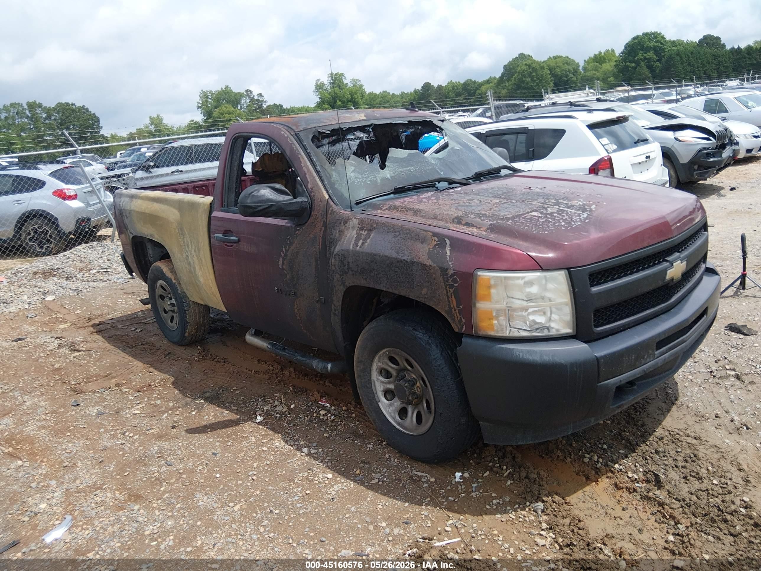 2009 Chevrolet Silverado 1500 Work Truck Burgundy vin: 1GCEK14X99Z217780