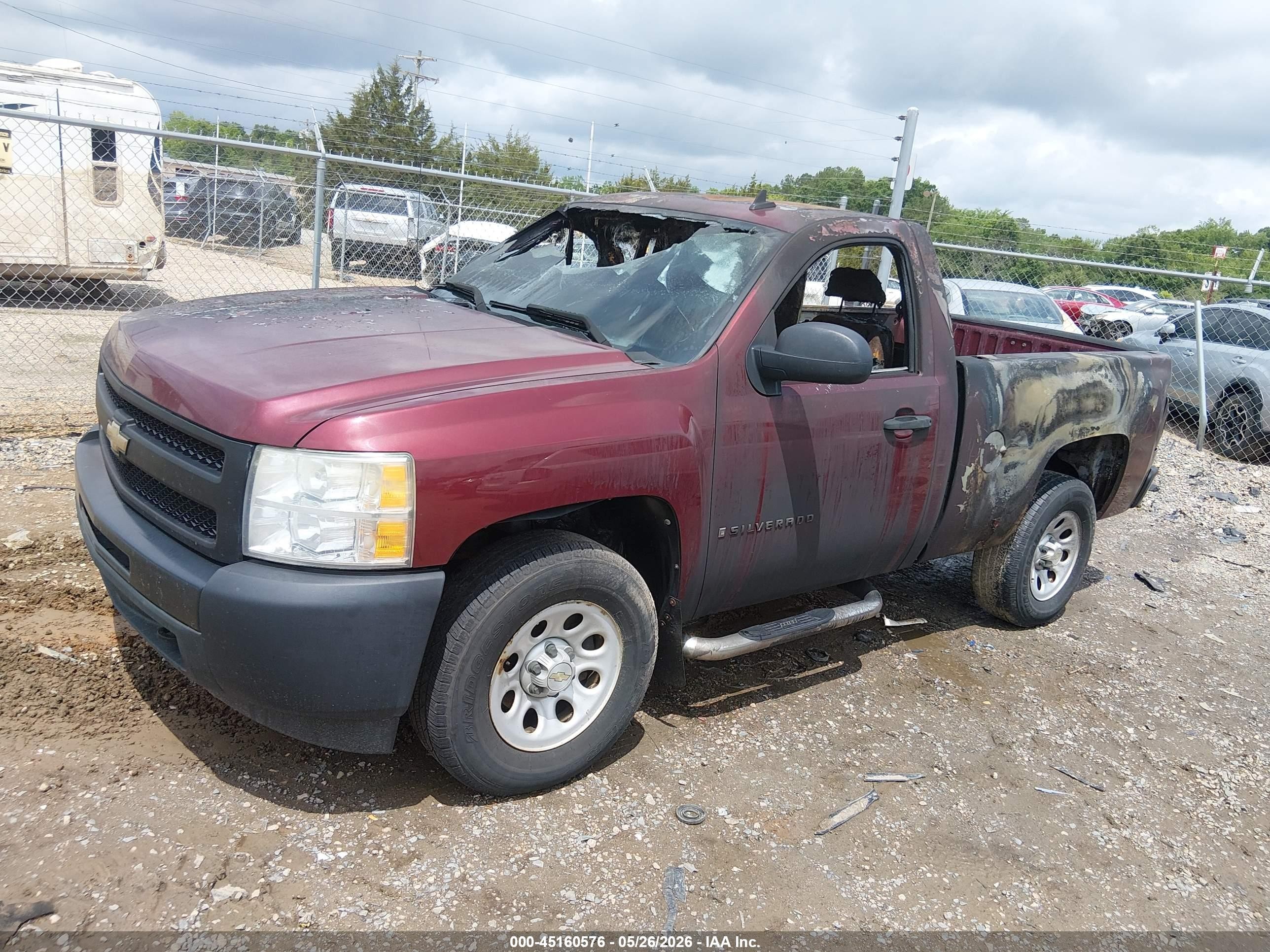 2009 Chevrolet Silverado 1500 Work Truck Burgundy vin: 1GCEK14X99Z217780