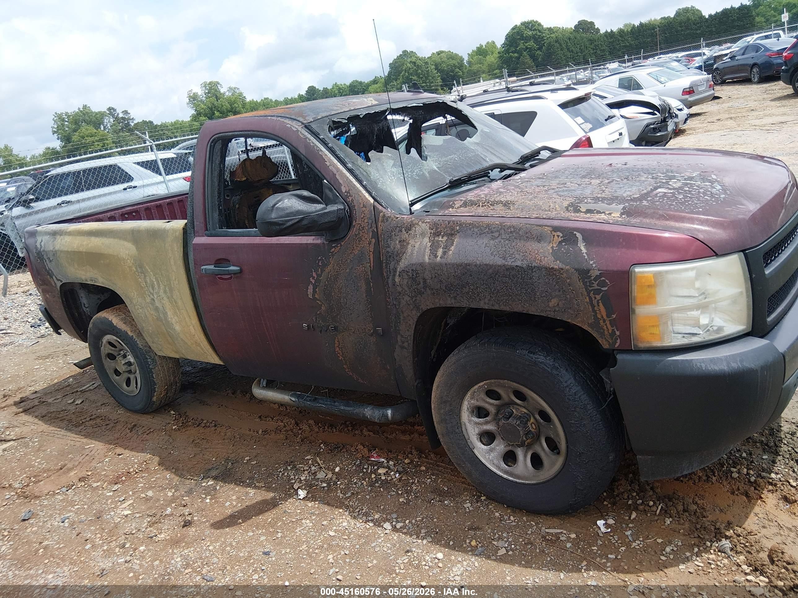 2009 Chevrolet Silverado 1500 Work Truck Burgundy vin: 1GCEK14X99Z217780