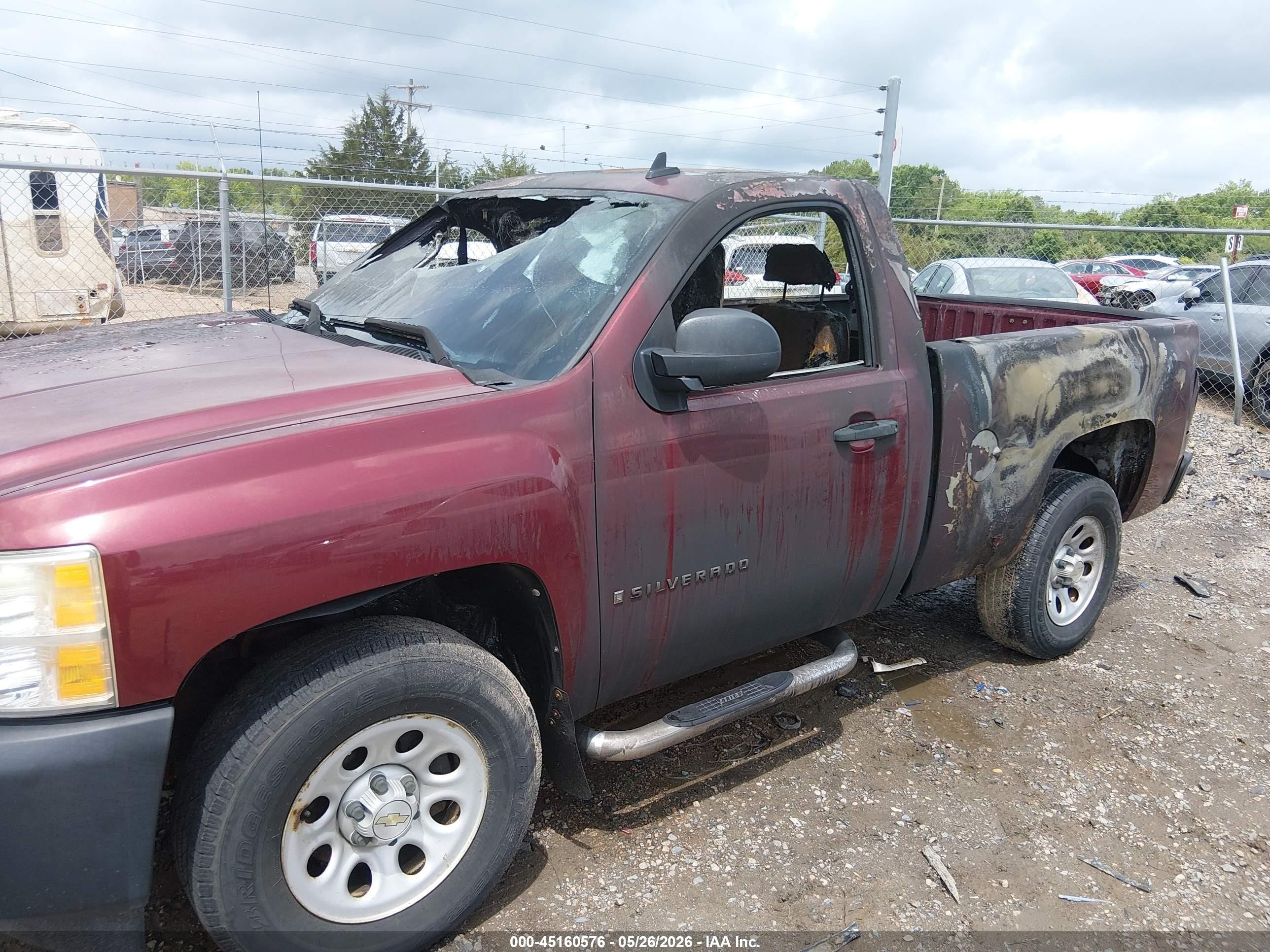 2009 Chevrolet Silverado 1500 Work Truck Burgundy vin: 1GCEK14X99Z217780