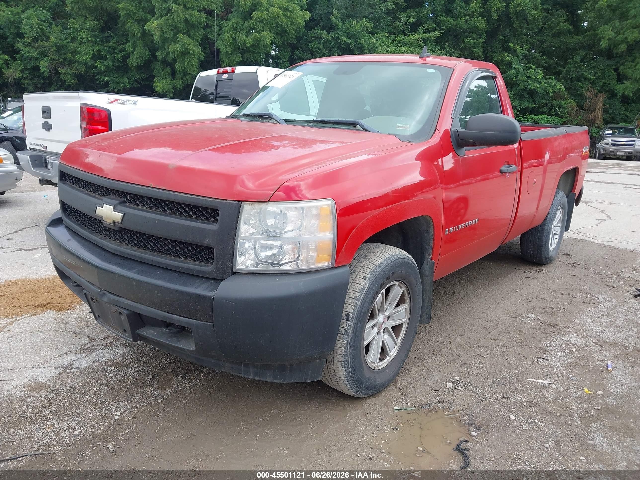 2008 Chevrolet Silverado 1500 Work Truck Red vin: 1GCEK14XX8Z118965