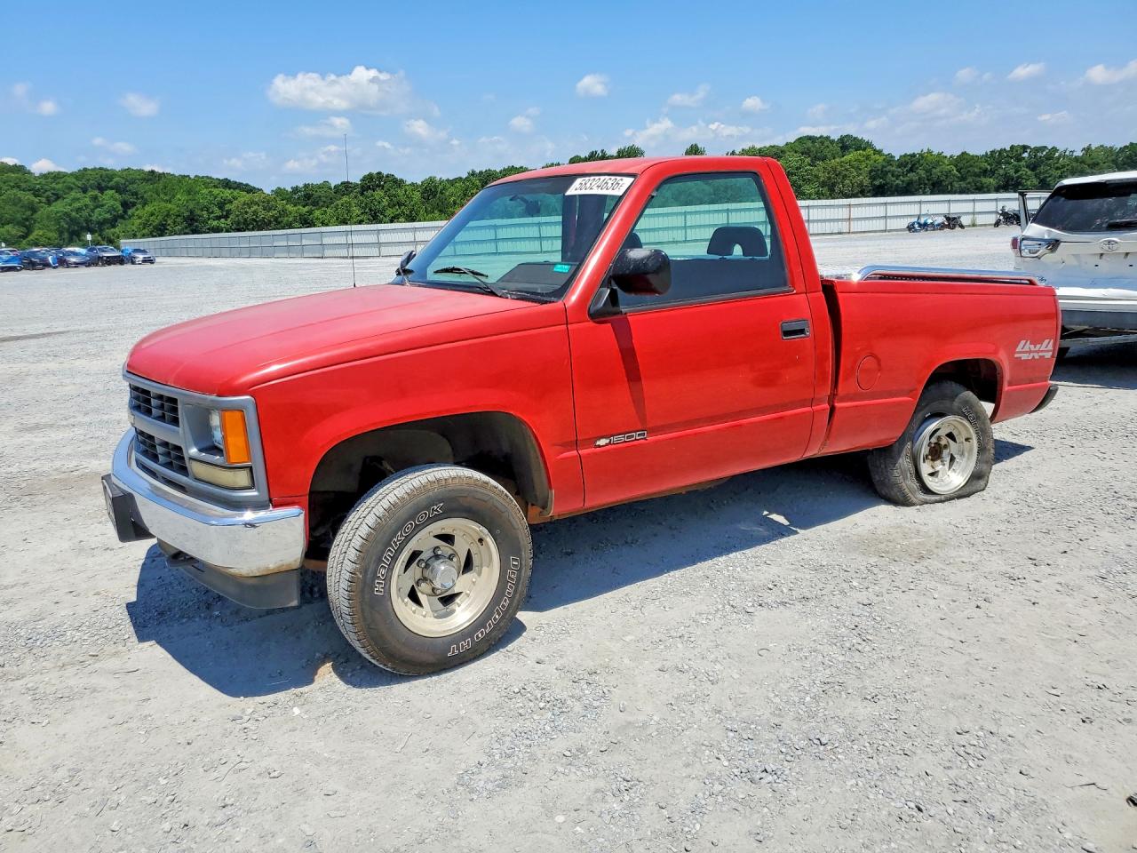 1994 Chevrolet Gmt-400 K1500 Red vin: 1GCEK14Z0RZ282969