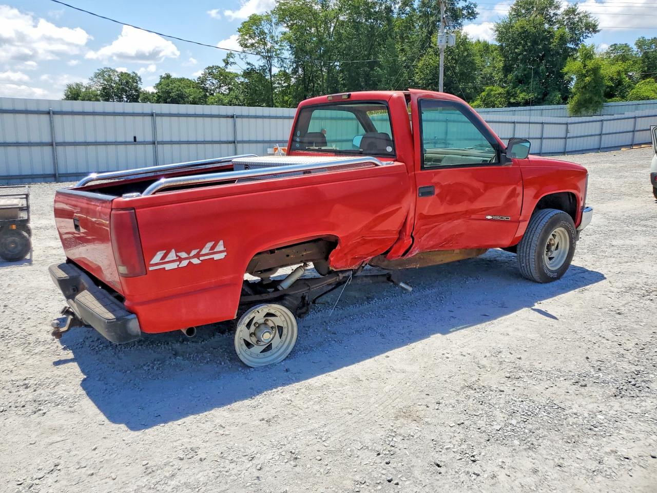 1994 Chevrolet Gmt-400 K1500 Red vin: 1GCEK14Z0RZ282969