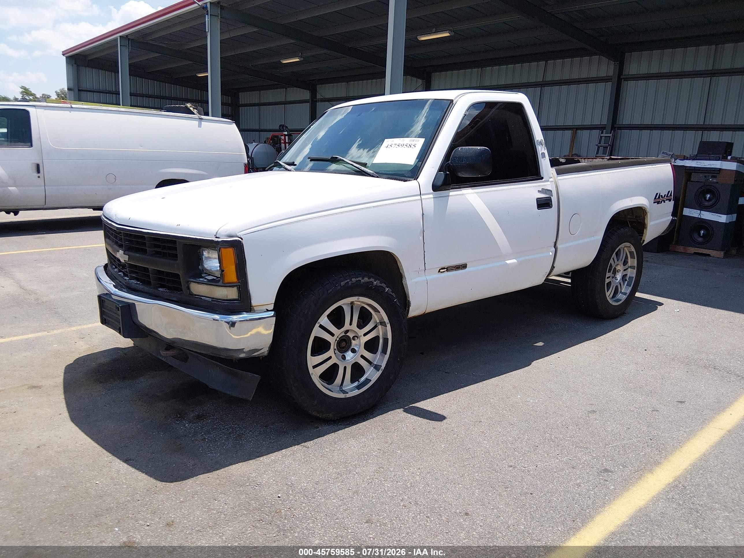 1995 Chevrolet Gmt-400 K1500 White vin: 1GCEK14Z2SZ273681