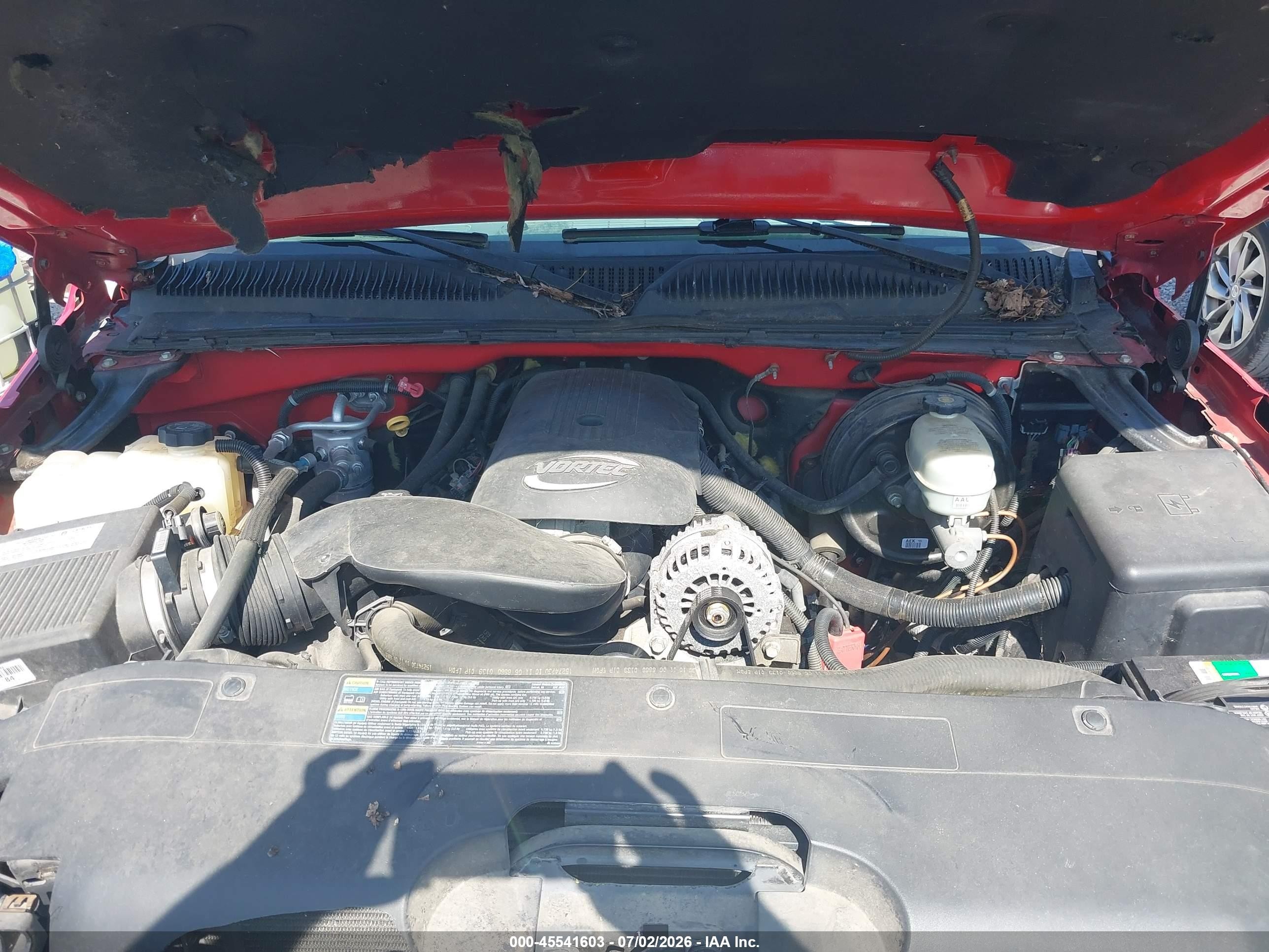 2007 Chevrolet Silverado 1500 Classic Work Truck Red vin: 1GCEK14Z47Z196447