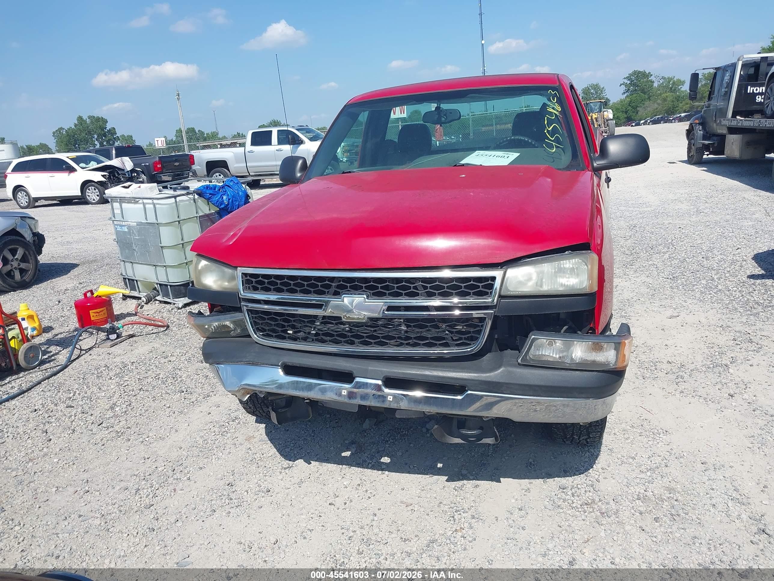 2007 Chevrolet Silverado 1500 Classic Work Truck Red vin: 1GCEK14Z47Z196447