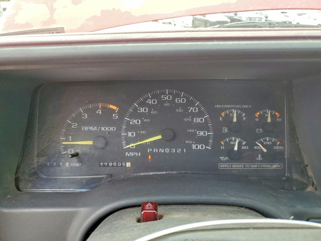 1995 Chevrolet Gmt-400 K1500 Red vin: 1GCEK14Z4SZ223428