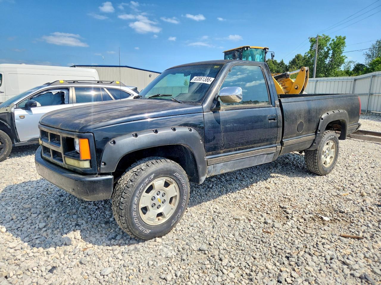 1993 Chevrolet Gmt-400 K1500 Black vin: 1GCEK14Z7PE151140
