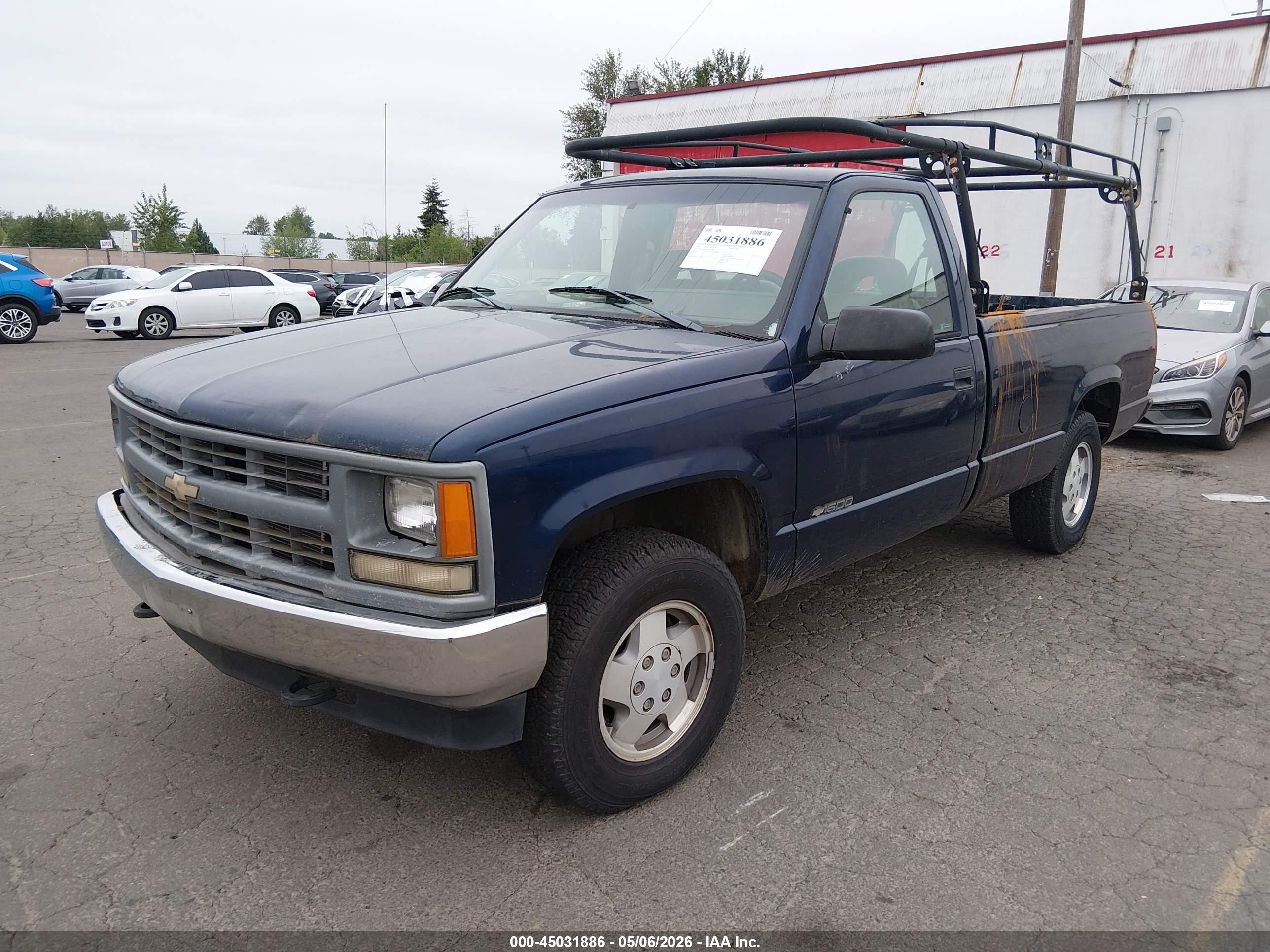 1995 Chevrolet Gmt-400 K1500 Blue vin: 1GCEK14Z8SZ153528