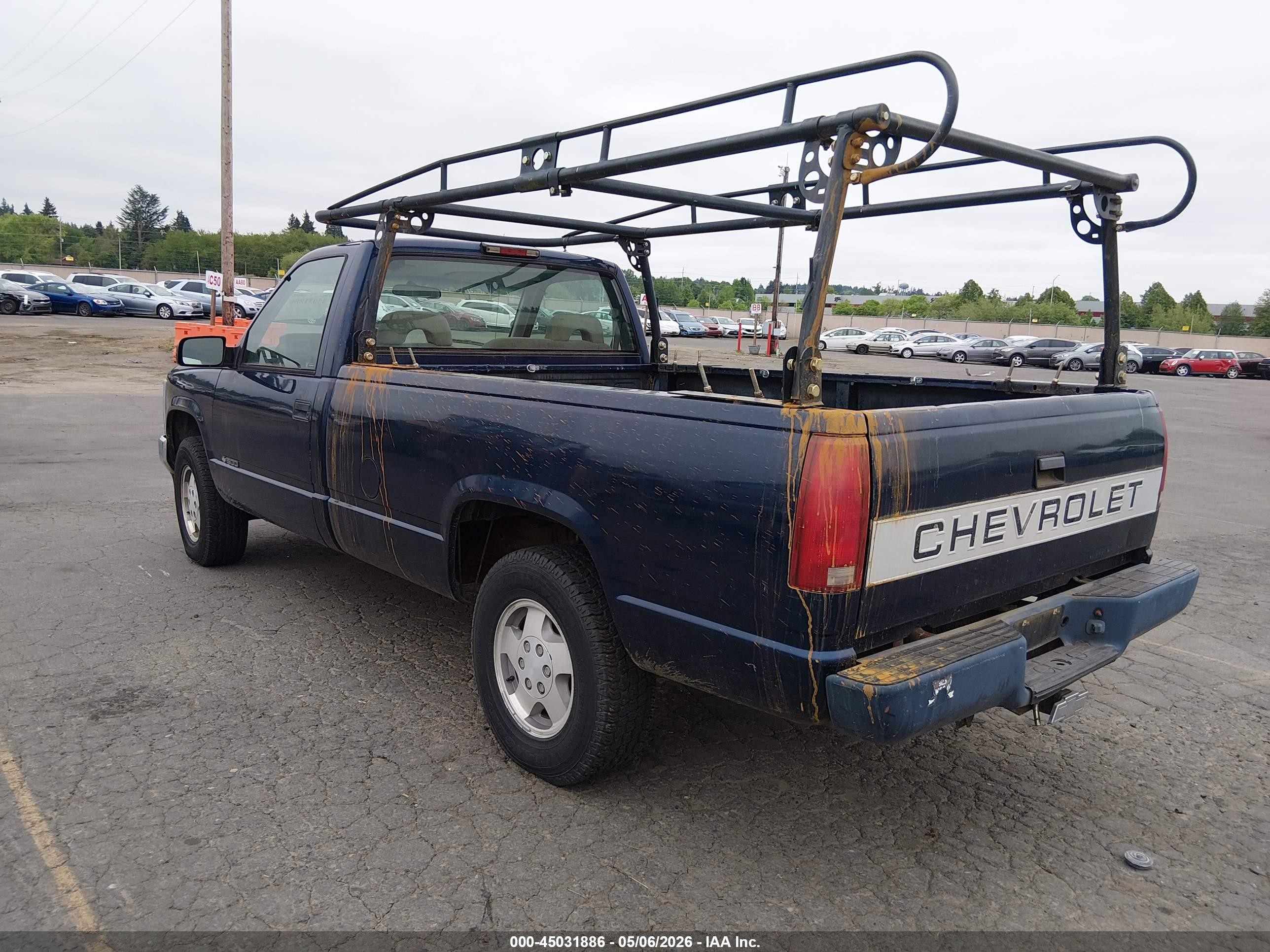 1995 Chevrolet Gmt-400 K1500 Blue vin: 1GCEK14Z8SZ153528