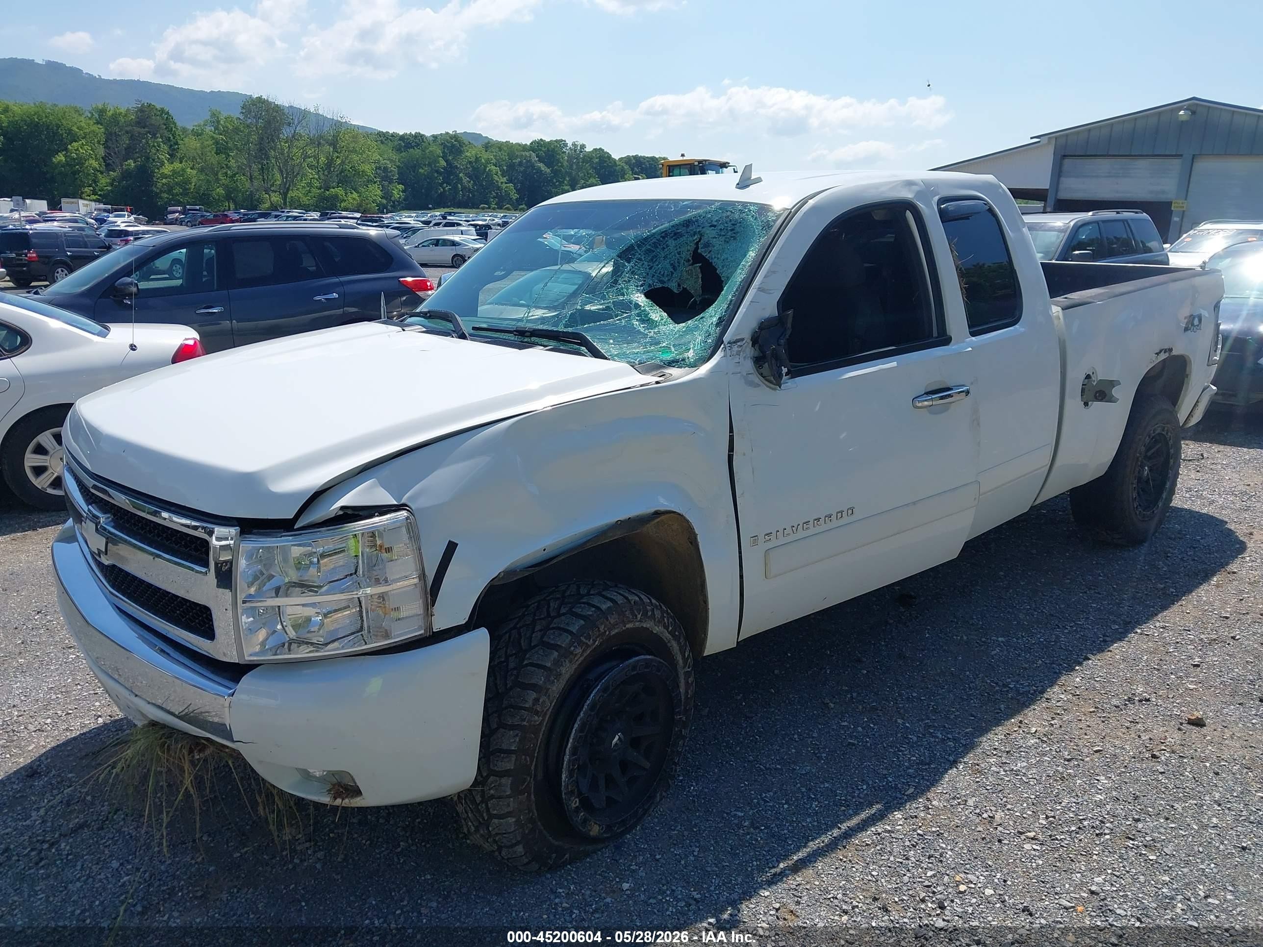 2007 Chevrolet Silverado 1500 Lt1 White vin: 1GCEK19007E500830