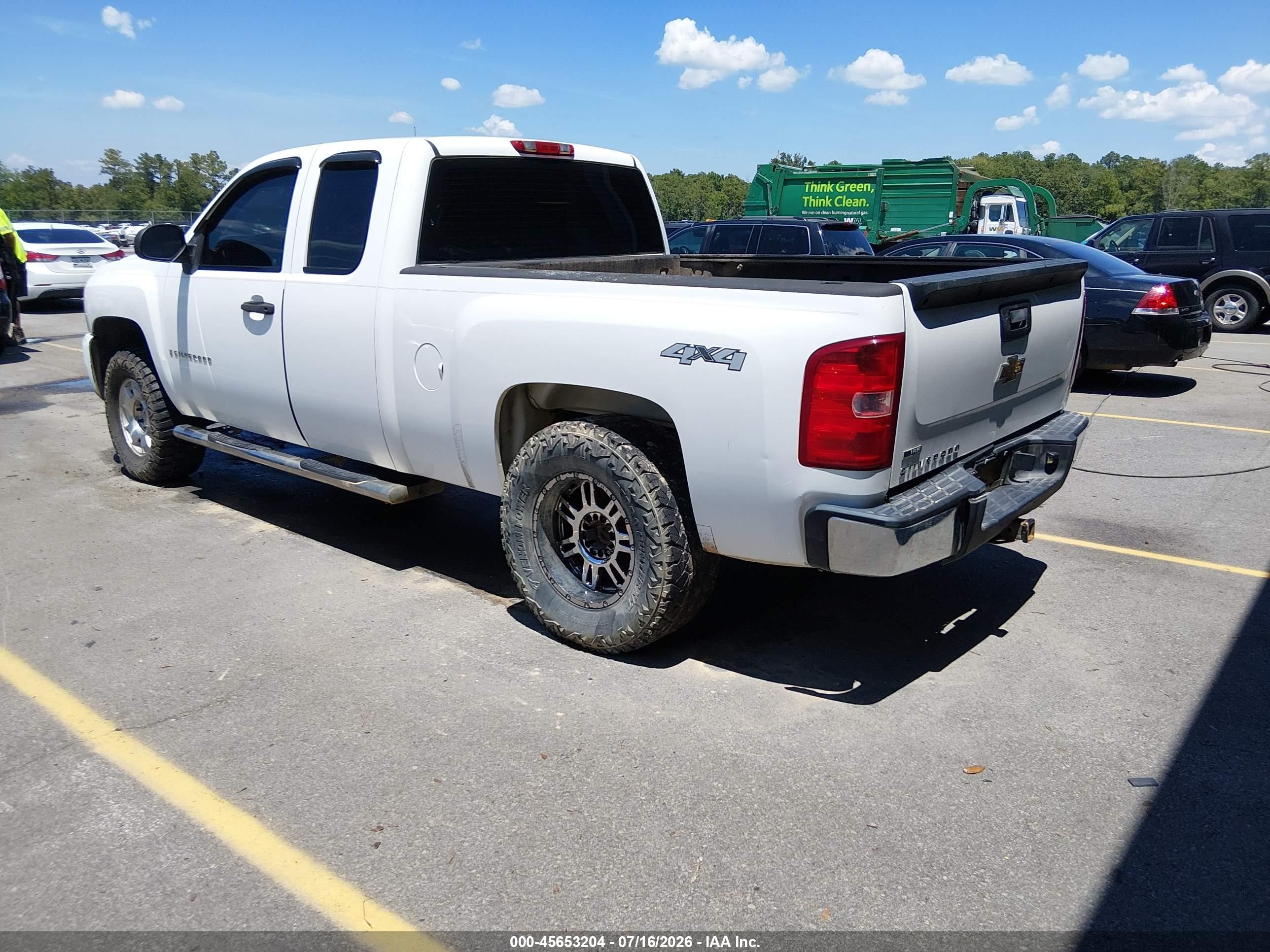 2007 Chevrolet Silverado 1500 Work Truck Белый vin: 1GCEK19007Z590926