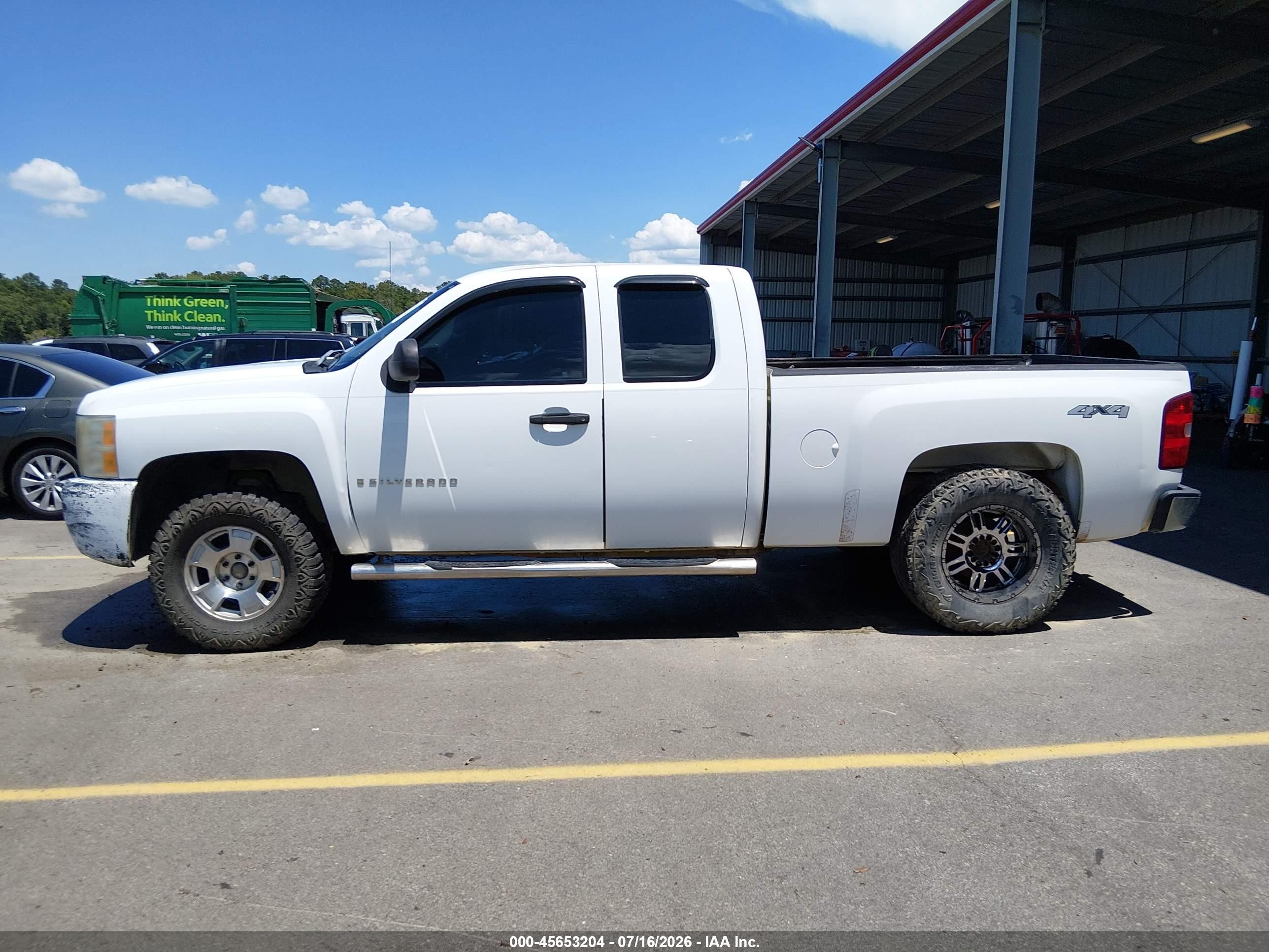 2007 Chevrolet Silverado 1500 Work Truck Белый vin: 1GCEK19007Z590926