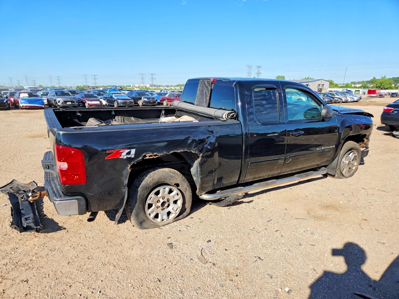 2008 Chevrolet Silverado K1500 Black vin: 1GCEK19018Z309220