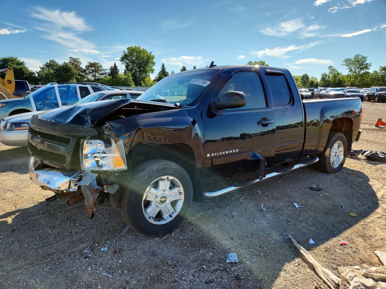 2008 Chevrolet Silverado K1500 Black vin: 1GCEK19018Z309220