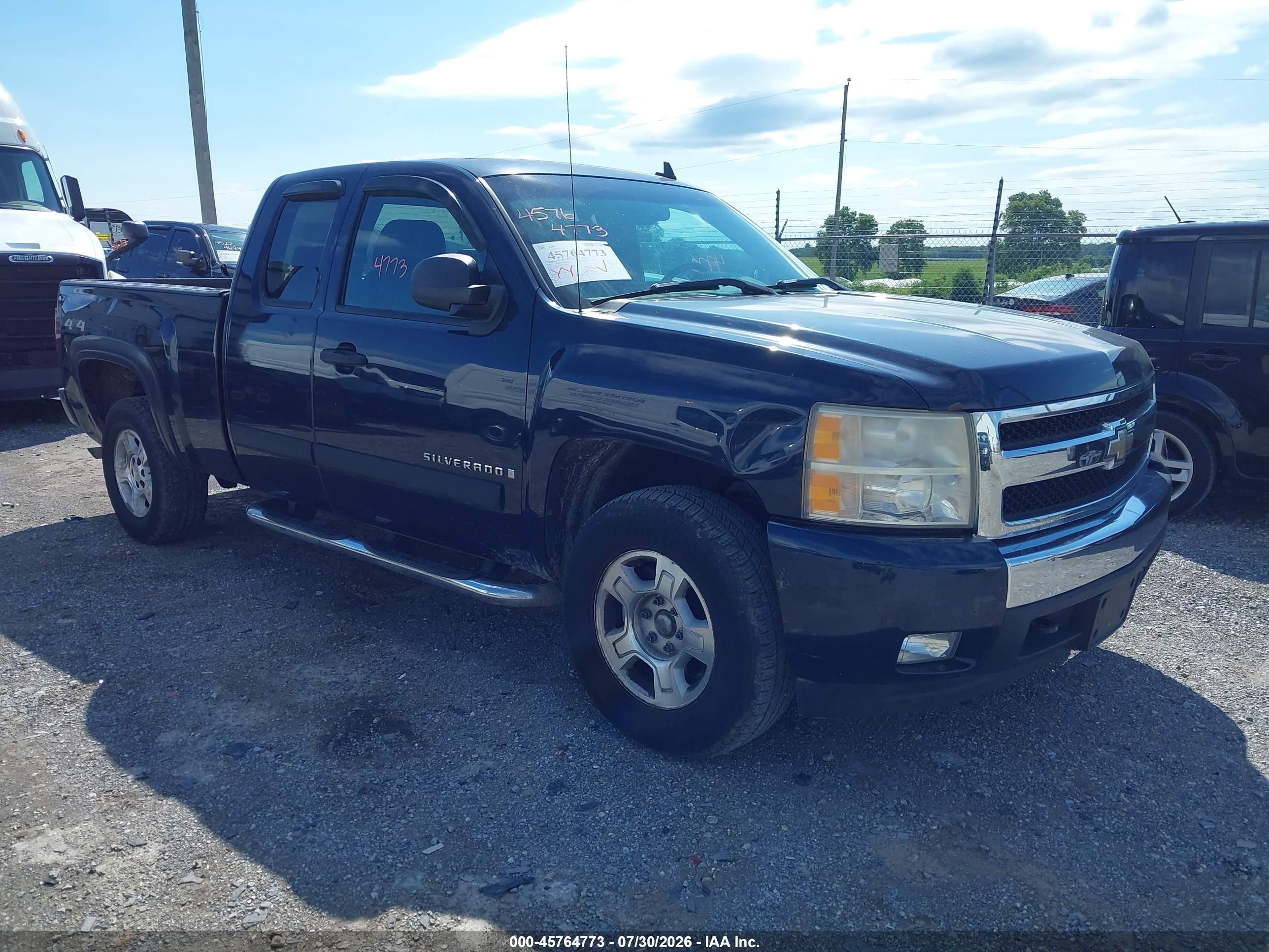 2007 Chevrolet Silverado 1500 Lt1 Blue vin: 1GCEK19027Z593679