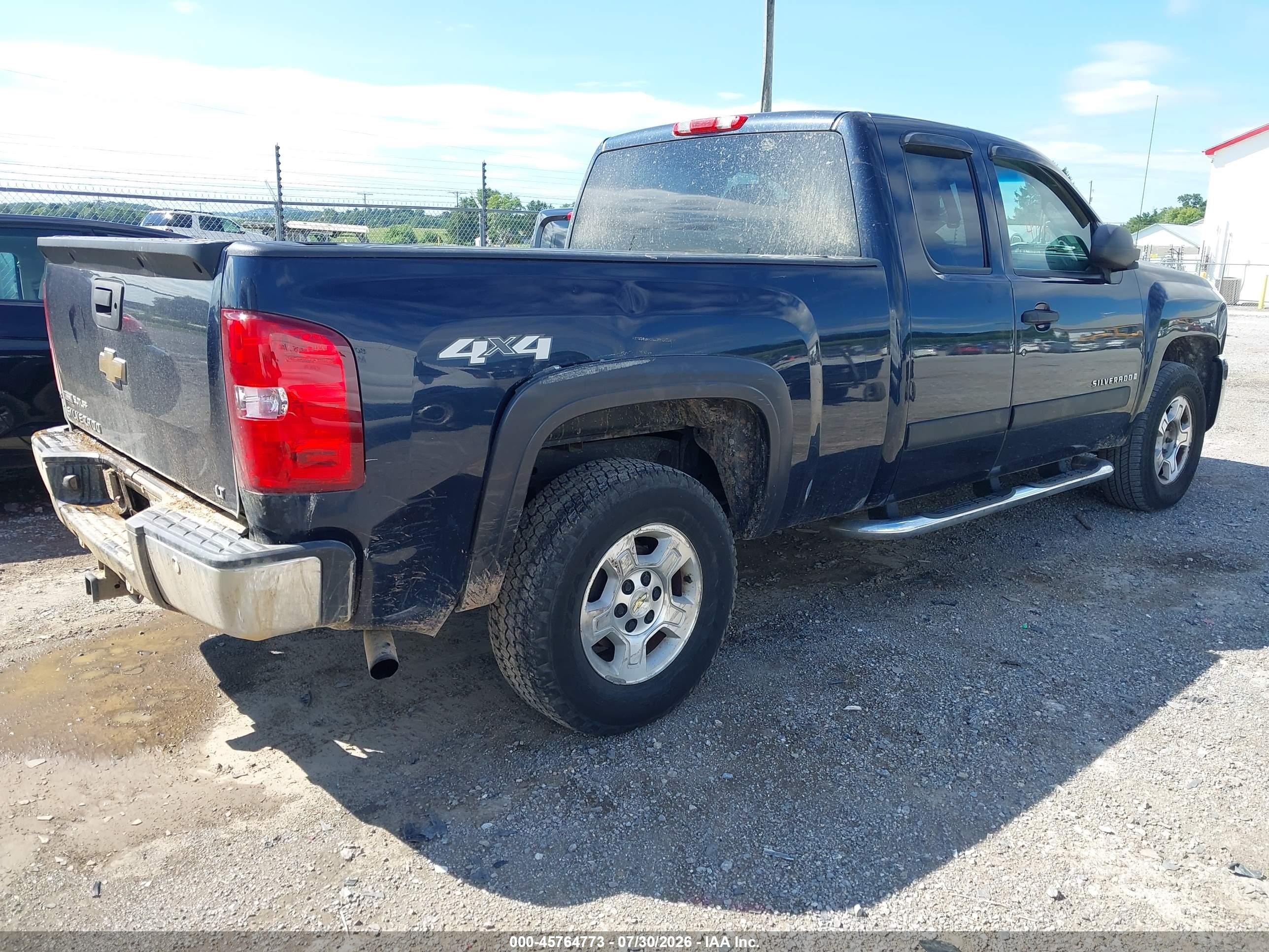 2007 Chevrolet Silverado 1500 Lt1 Blue vin: 1GCEK19027Z593679