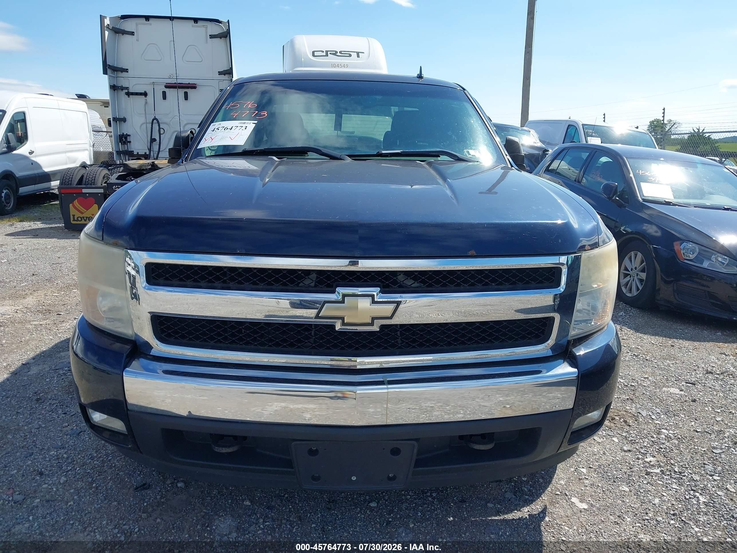 2007 Chevrolet Silverado 1500 Lt1 Blue vin: 1GCEK19027Z593679
