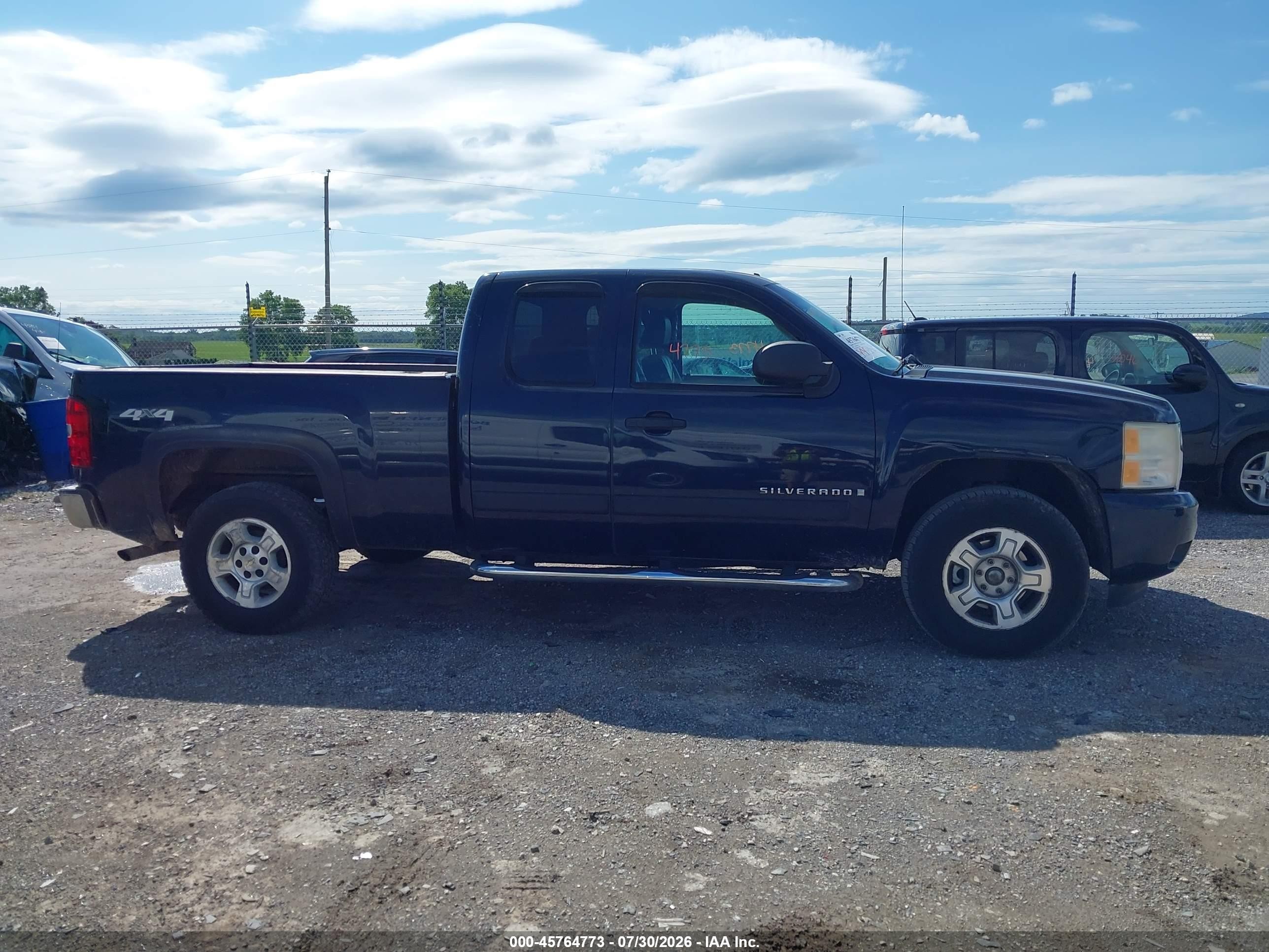 2007 Chevrolet Silverado 1500 Lt1 Blue vin: 1GCEK19027Z593679