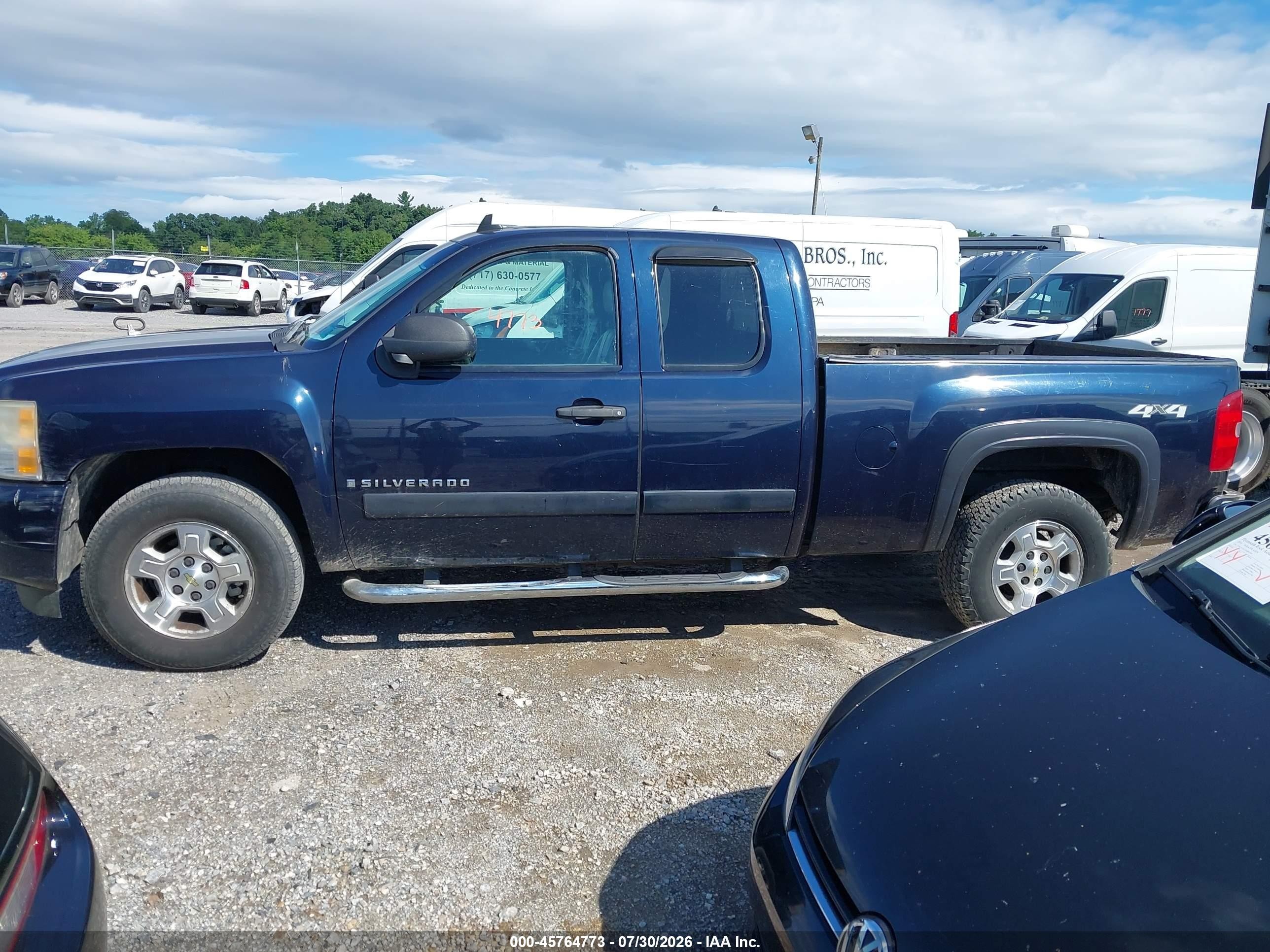 2007 Chevrolet Silverado 1500 Lt1 Blue vin: 1GCEK19027Z593679