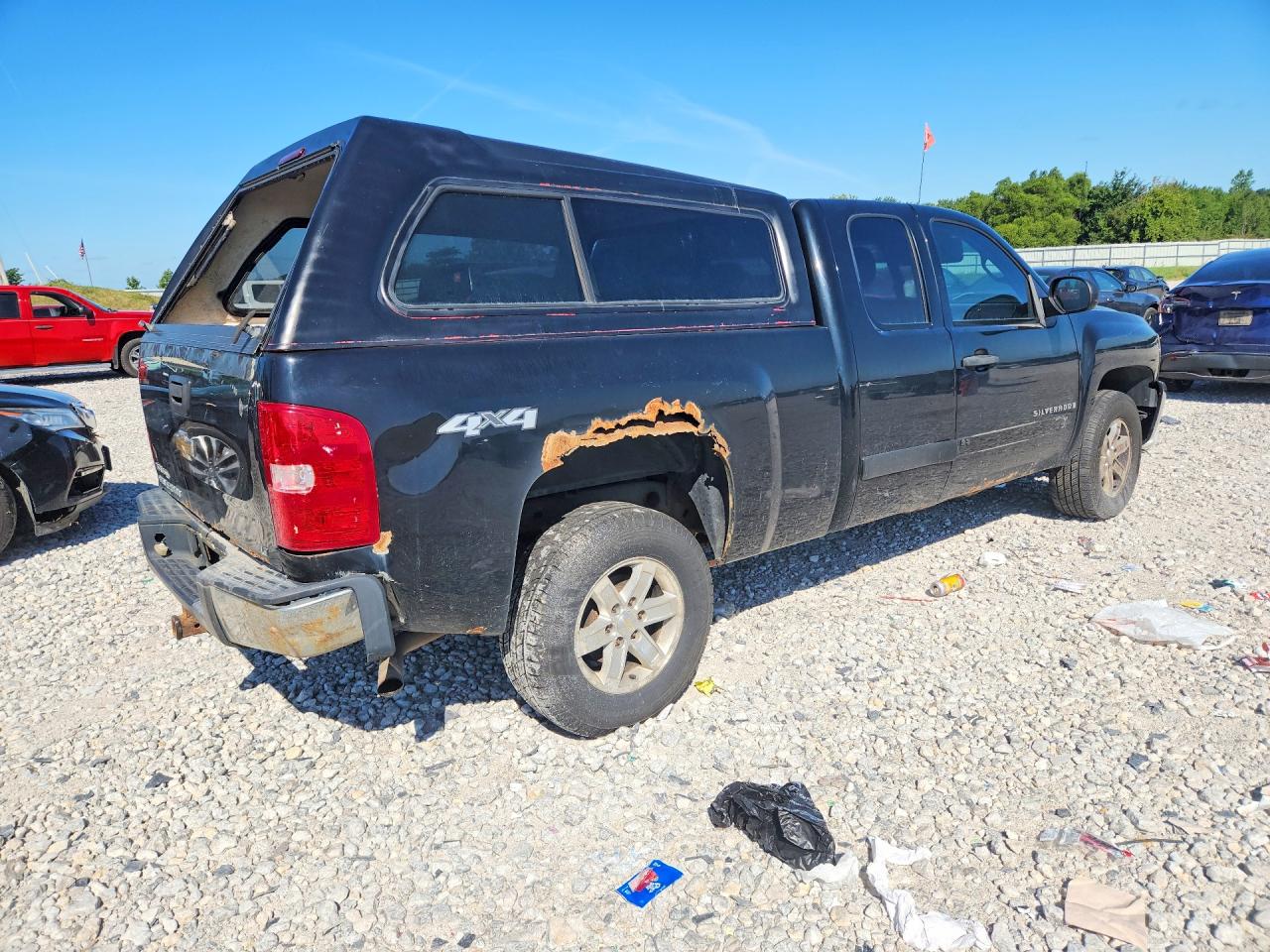 2008 Chevrolet Silverado K1500 Black vin: 1GCEK19028Z263221