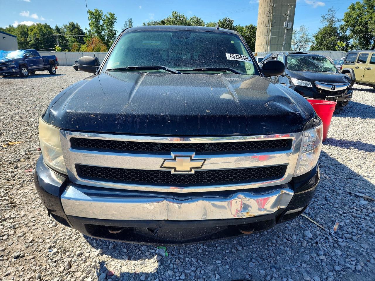 2008 Chevrolet Silverado K1500 Black vin: 1GCEK19028Z263221