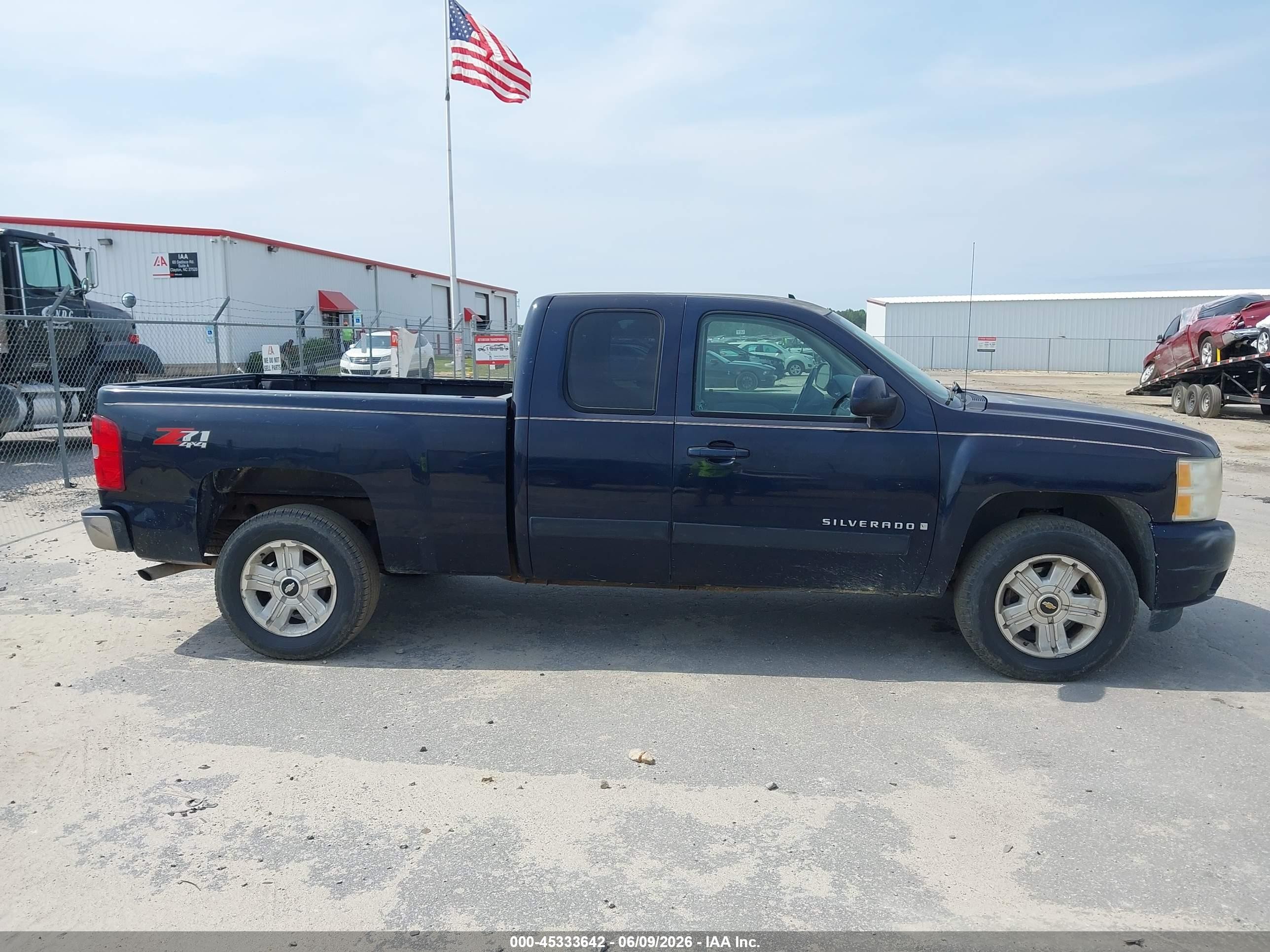 2007 Chevrolet Silverado 1500 Ltz Dark Blue vin: 1GCEK19057E503481