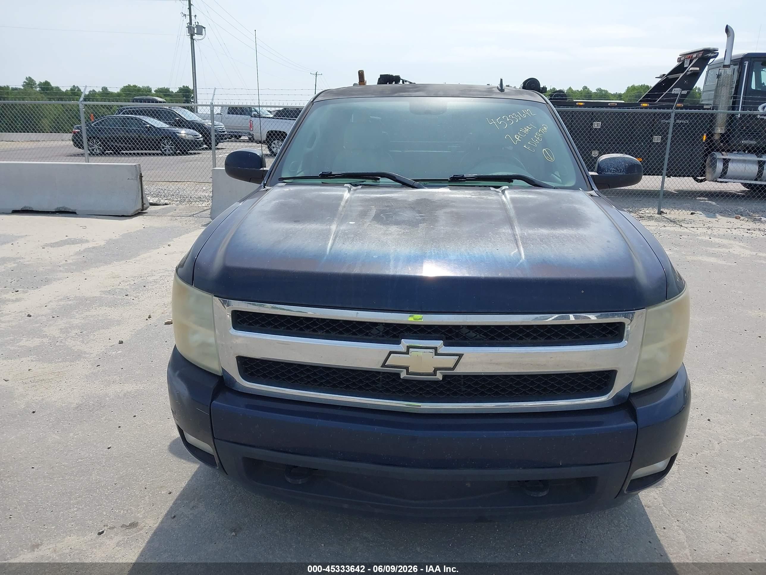 2007 Chevrolet Silverado 1500 Ltz Dark Blue vin: 1GCEK19057E503481