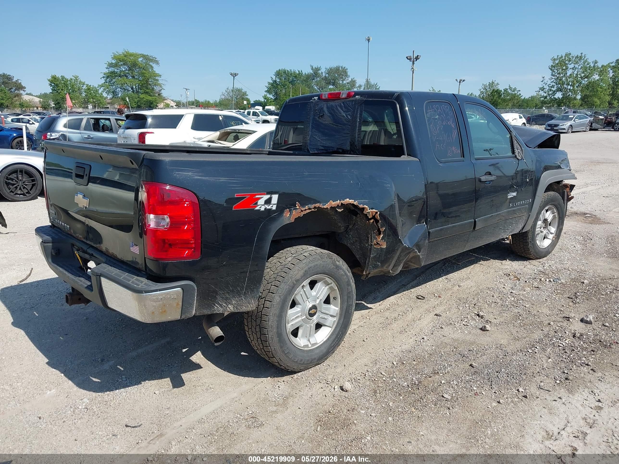 2008 Chevrolet Silverado 1500 Lt2 Black vin: 1GCEK19058Z139461