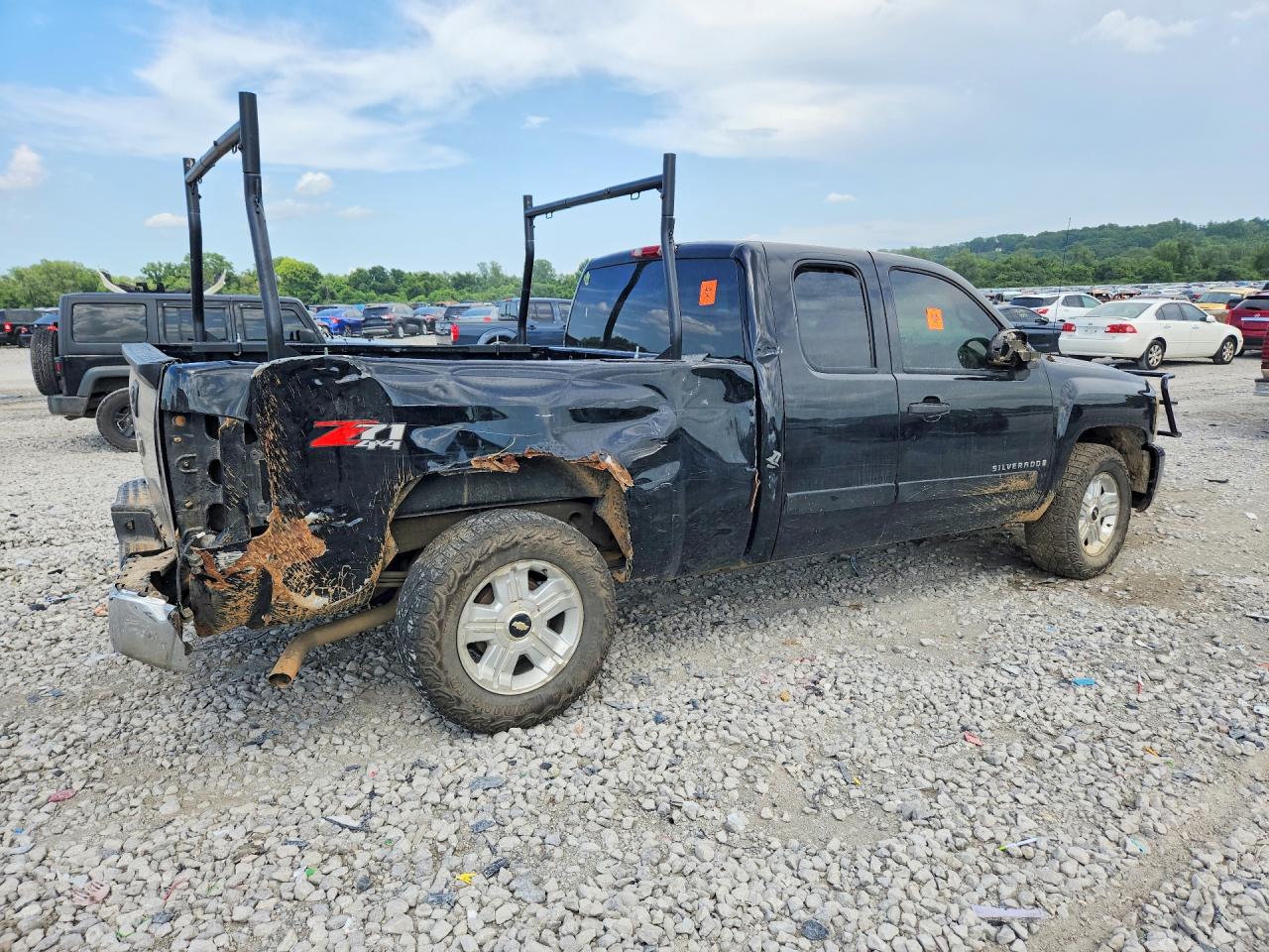 2008 Chevrolet Silverado K1500 Black vin: 1GCEK19058Z211095