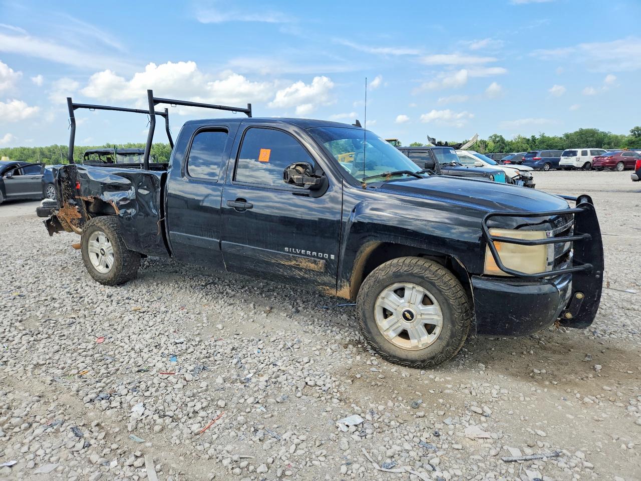 2008 Chevrolet Silverado K1500 Black vin: 1GCEK19058Z211095