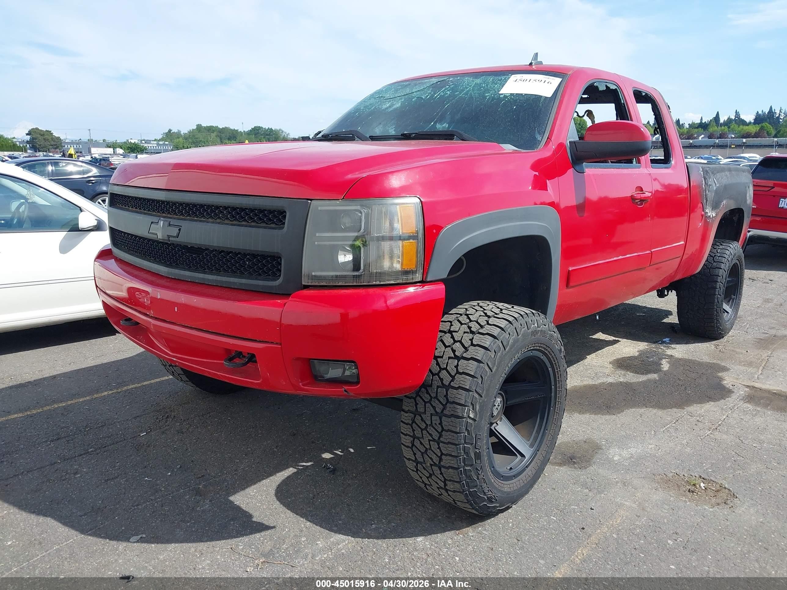 2008 Chevrolet Silverado 1500 Ltz Red vin: 1GCEK19068Z129473