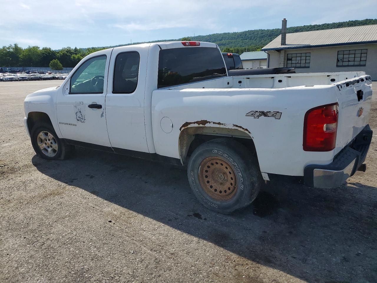2008 Chevrolet Silverado K1500 White vin: 1GCEK19078Z292973