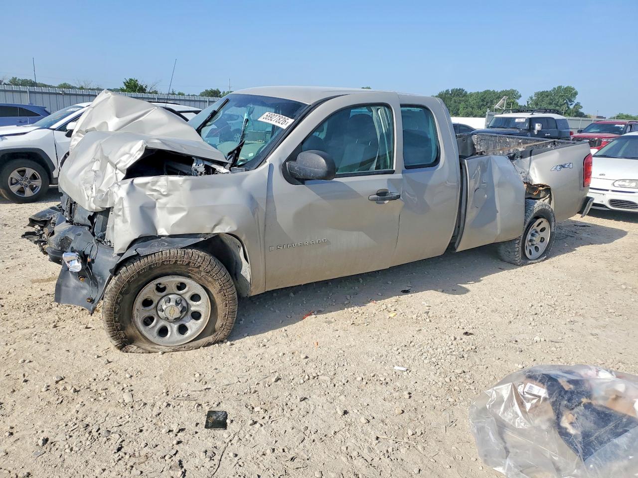 2009 Chevrolet Silverado K1500 Gray vin: 1GCEK19089E151791