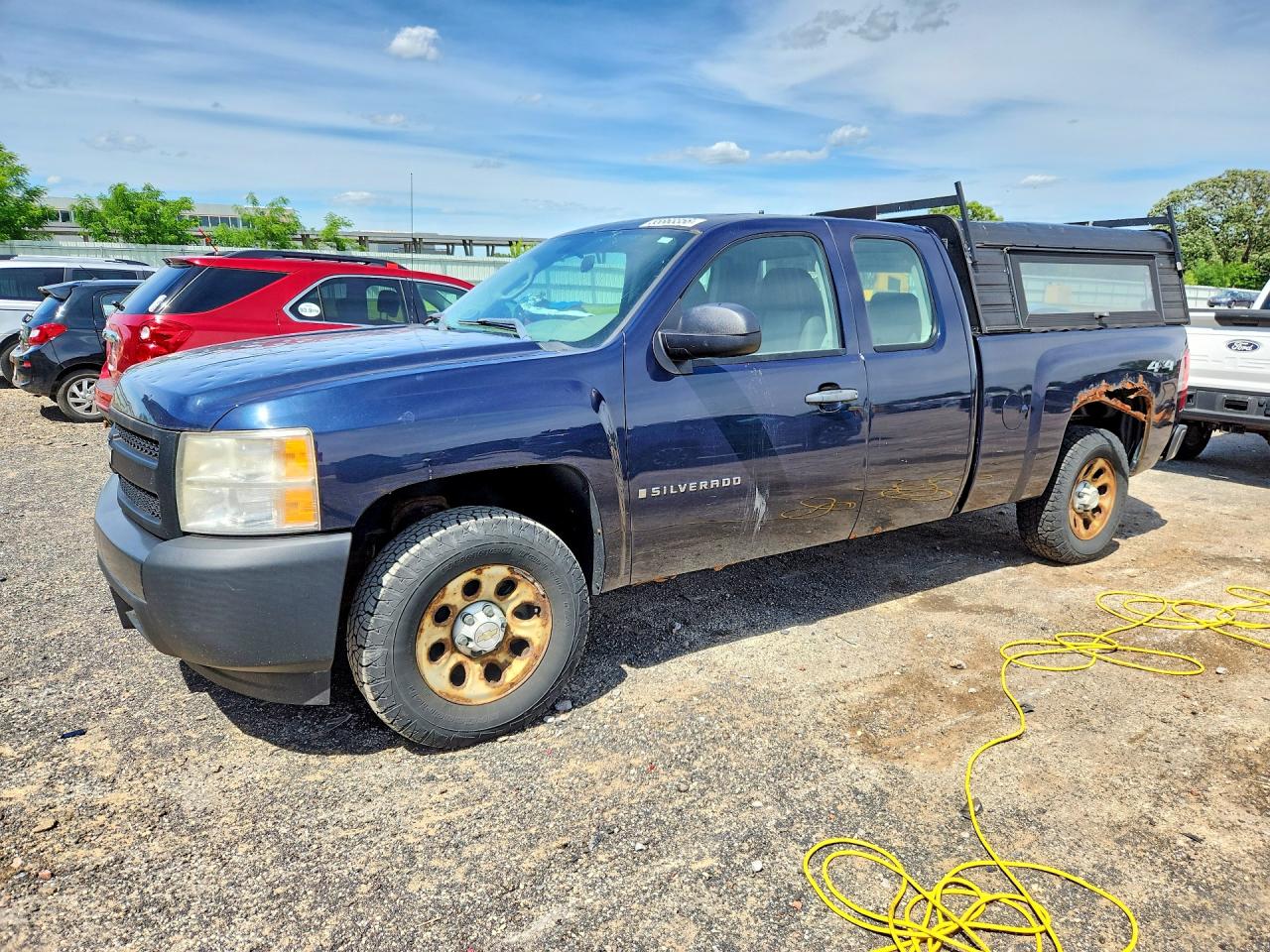 2008 Chevrolet Silverado K1500 Blue vin: 1GCEK190X8Z233528