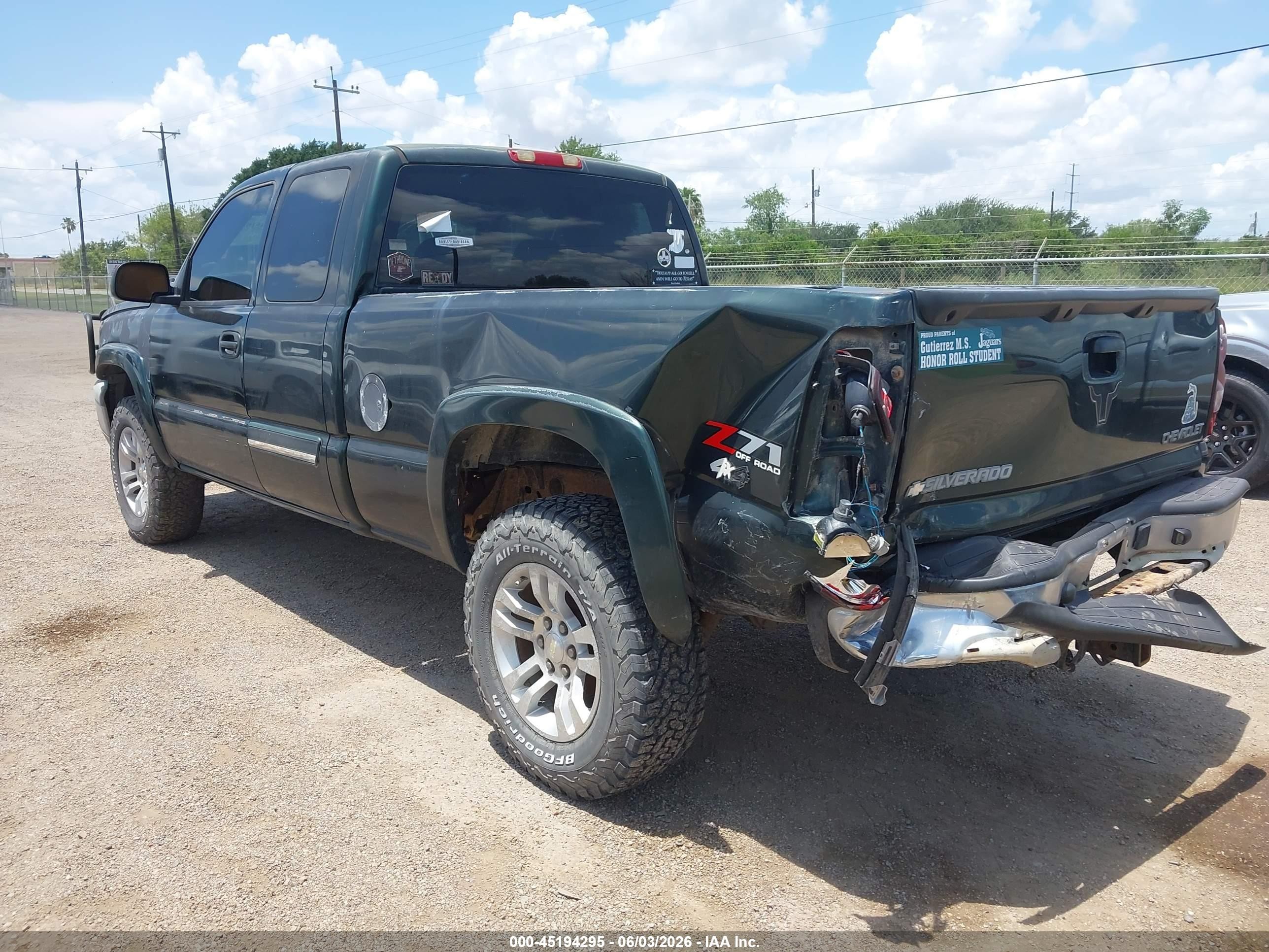 2005 Chevrolet Silverado 1500 Z71 Green vin: 1GCEK19B05E262153