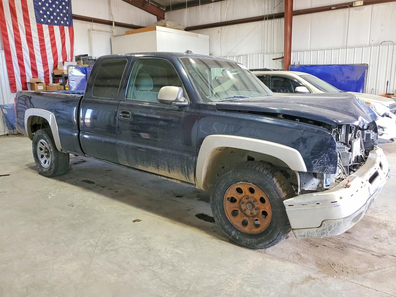 2005 Chevrolet Silverado K1500 Blue vin: 1GCEK19B05E265358